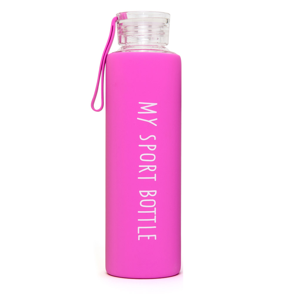 Borraccia in vetro e silicone, , large