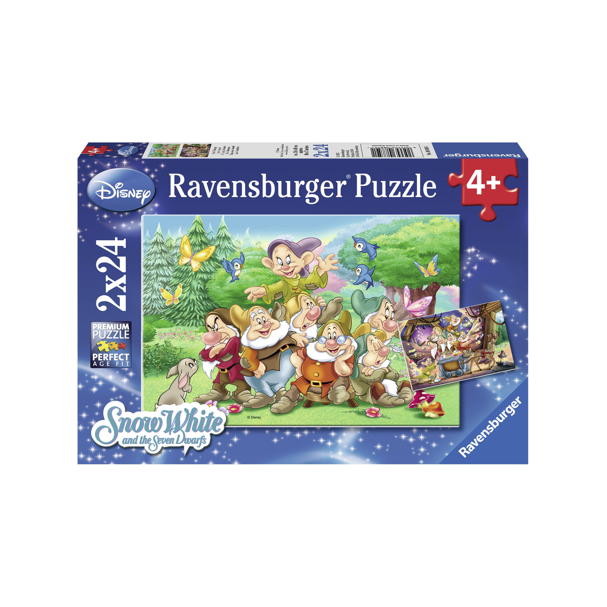 Ravensburger Puzzle 2x24 pezzi 08859 - I sette nani, , large