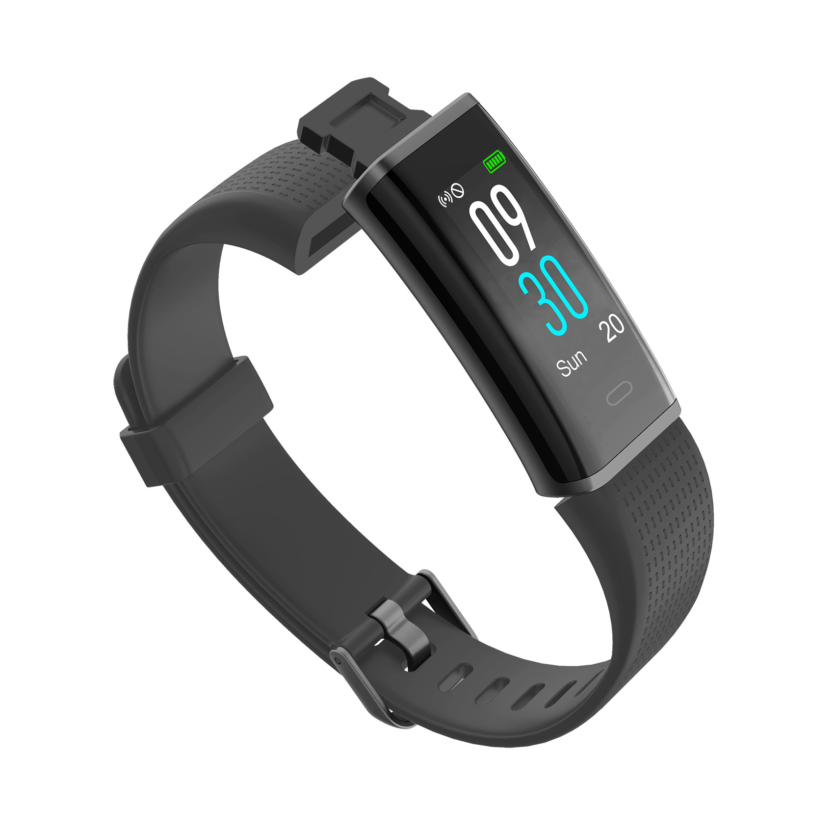 Smart watch con display LCD da 0.96'' single-touch, colore nero, , large