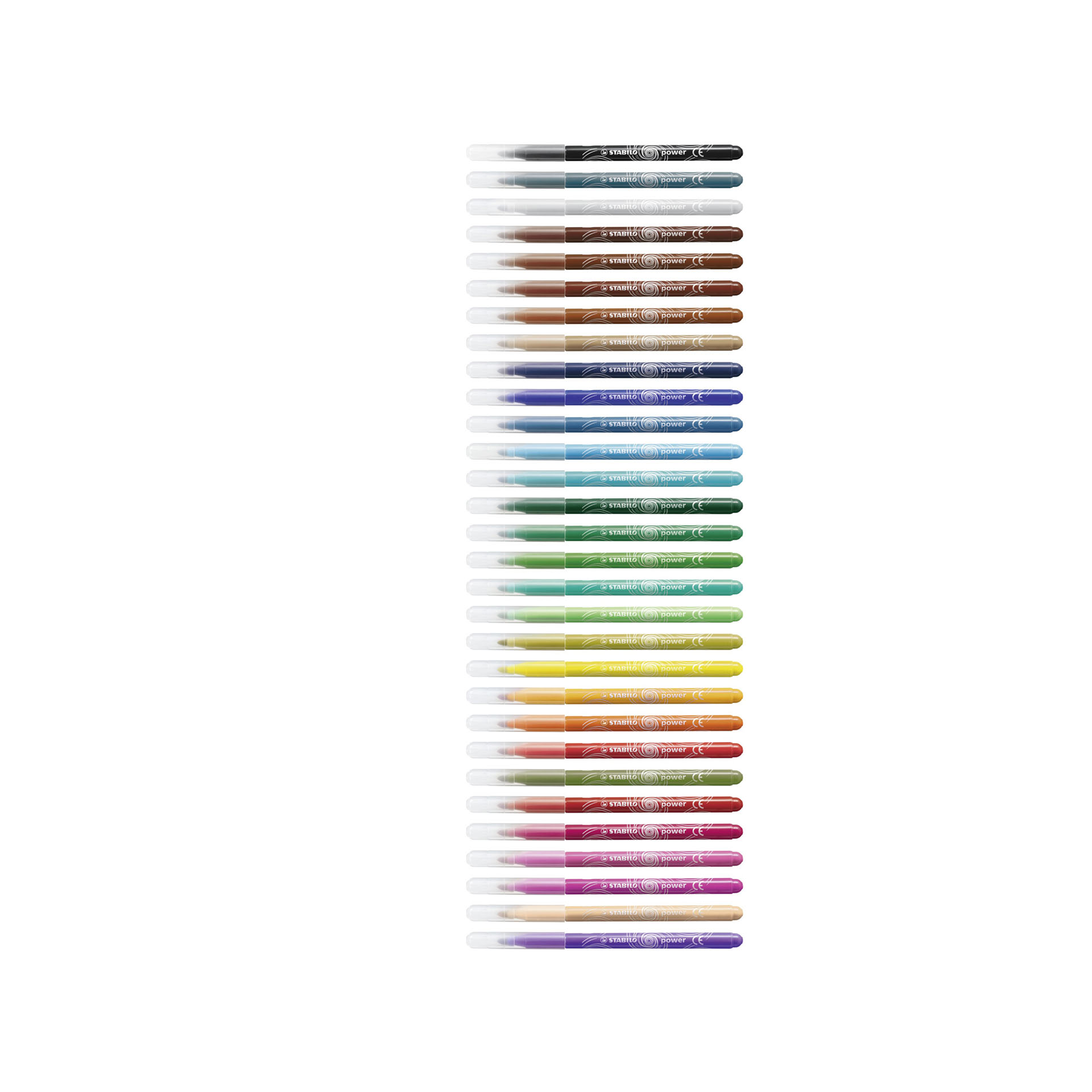 Pennarello - STABILO power - Punta Media - Astuccio da 30 - Colori assortiti, , large