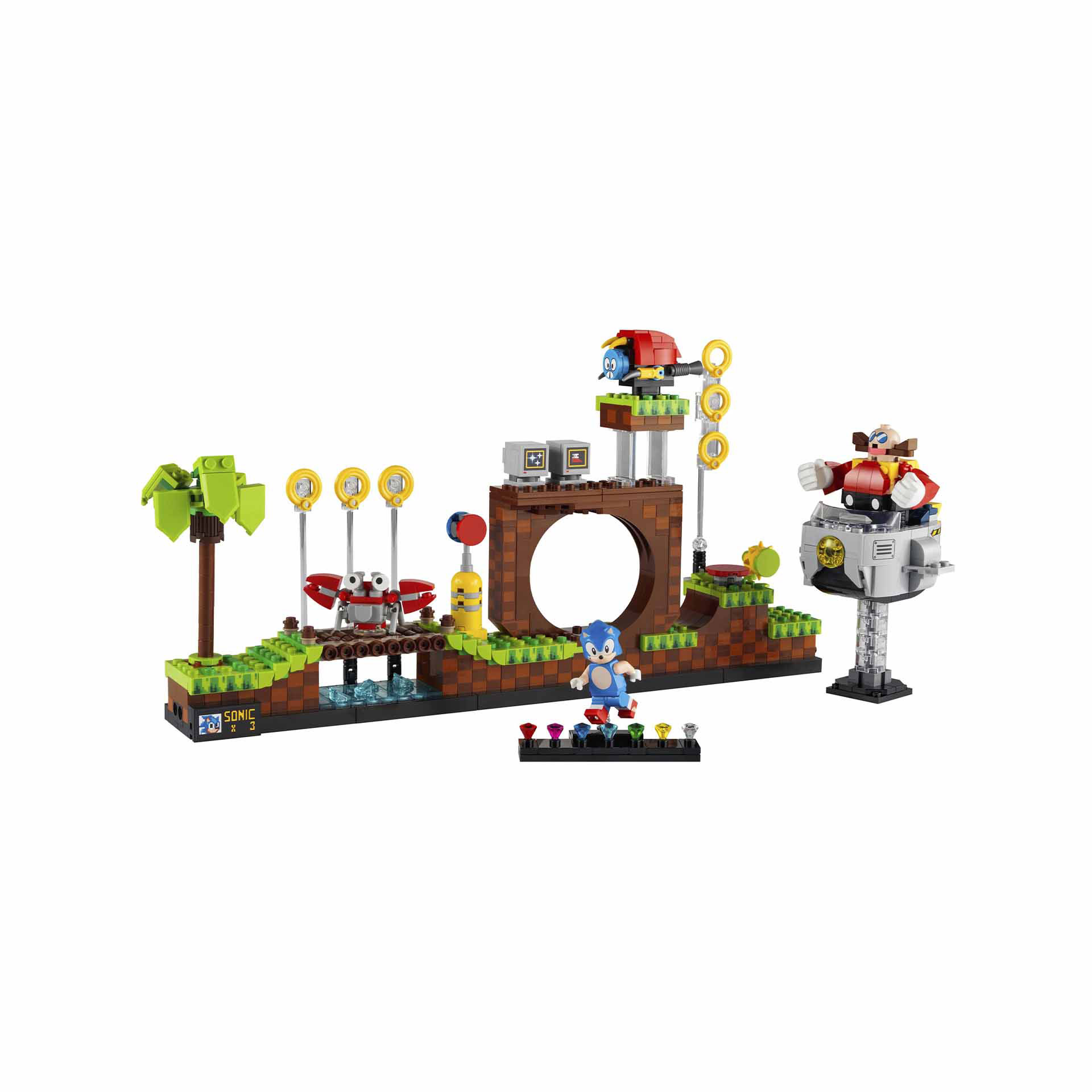 LEGO Ideas Sonic the Hedgehog - Green Hill Zone, Modello da Costruire per Adulti 21331, , large