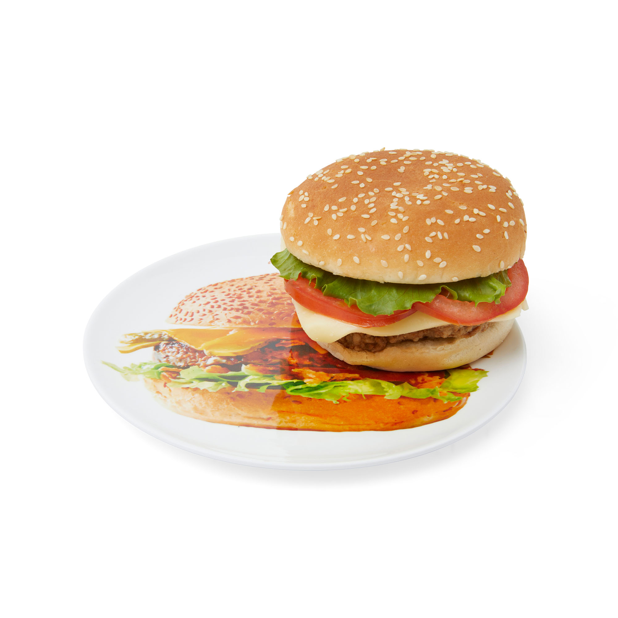 Piatto per hamburger, , large