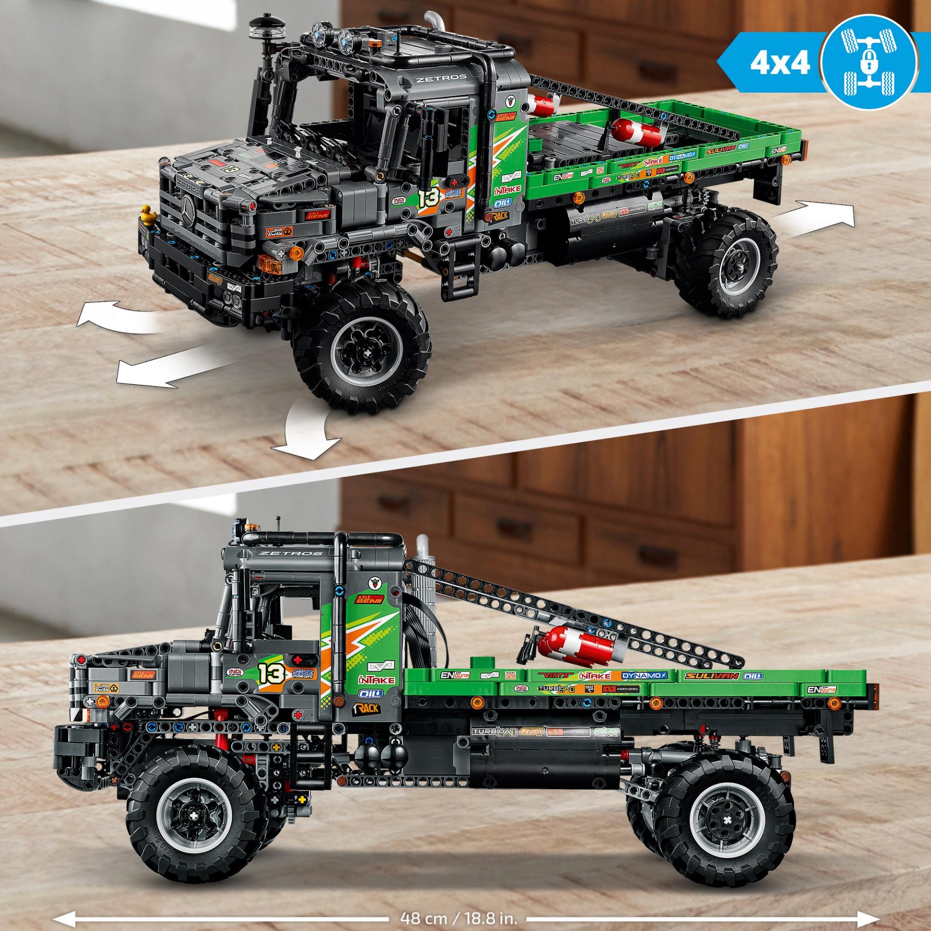 LEGO Technic Camion Fuoristrada 4x4 Mercedes-Benz Zetros, Camion Giocattolo, Mac 42129, , large