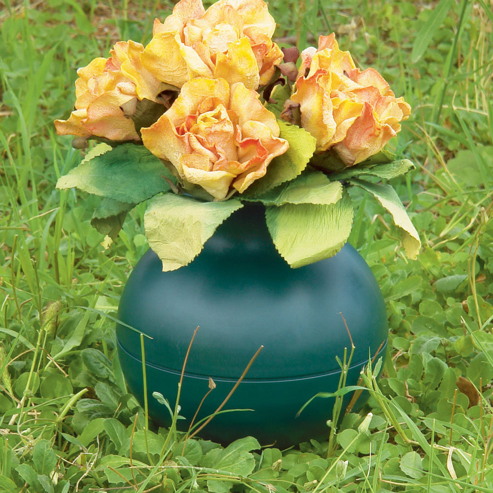 Vaso per fiori recisi colore verde, , large