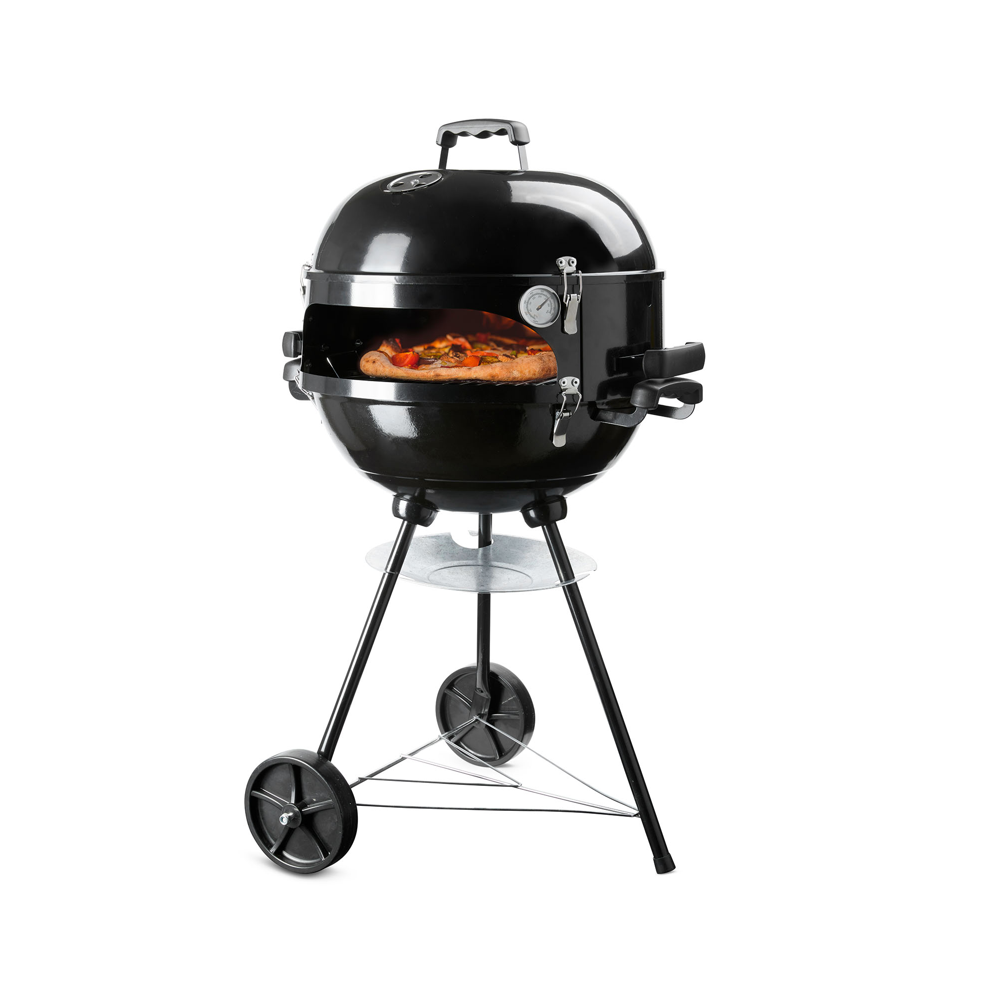 Barbecue con forno pizza, , large