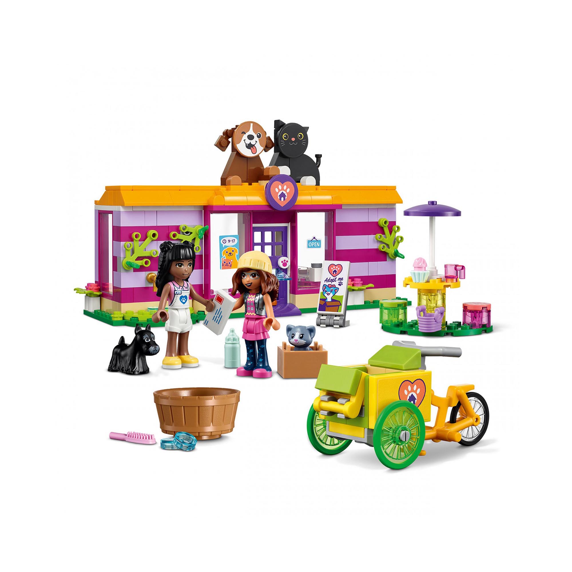 LEGO 41699 Friends Il Caffè di Adozione dei Cuccioli, Parco Giochi Animali, Gioc 41699, , large