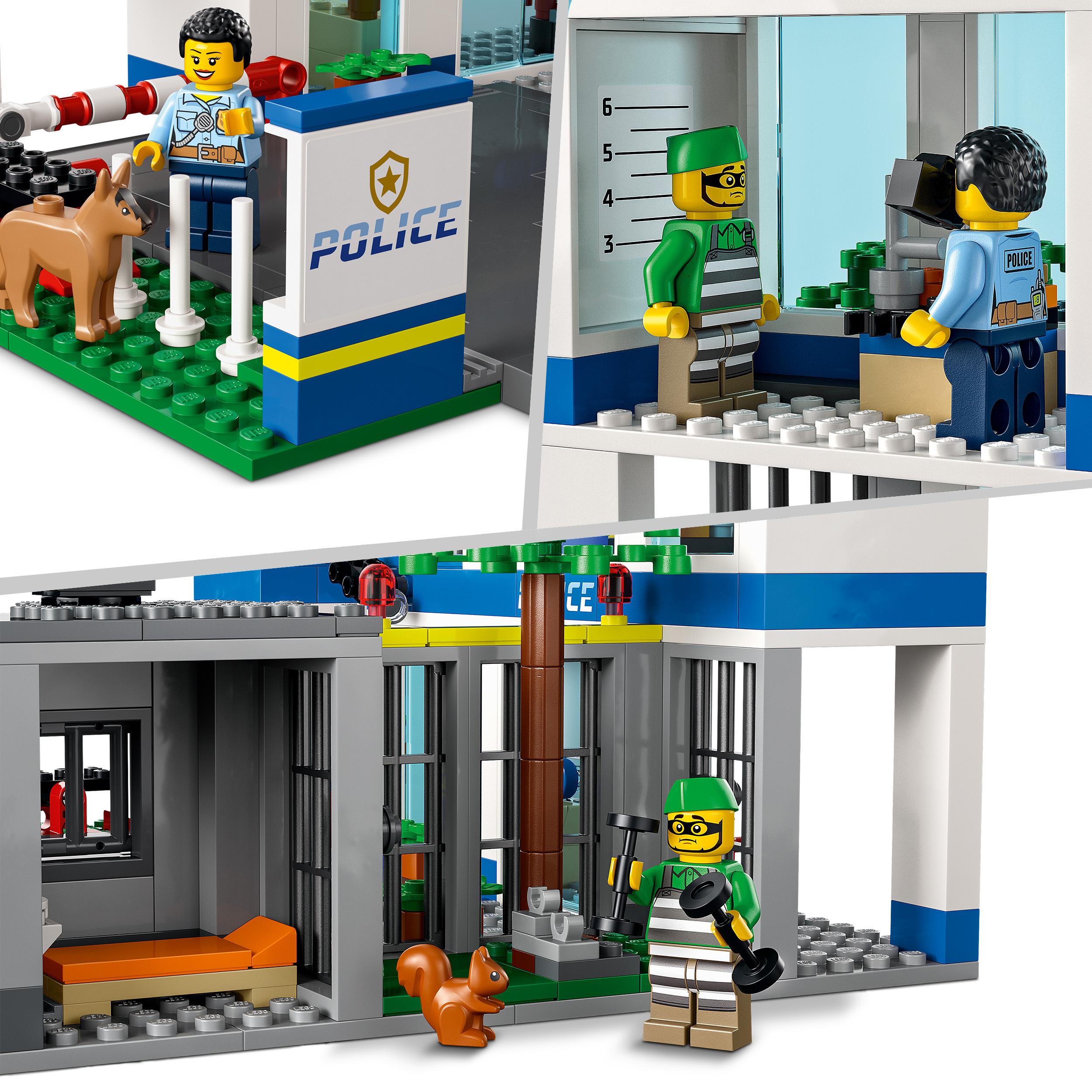 LEGO City Police Stazione di Polizia, con Camion della Spazzatura ed Elicottero 60316, , large