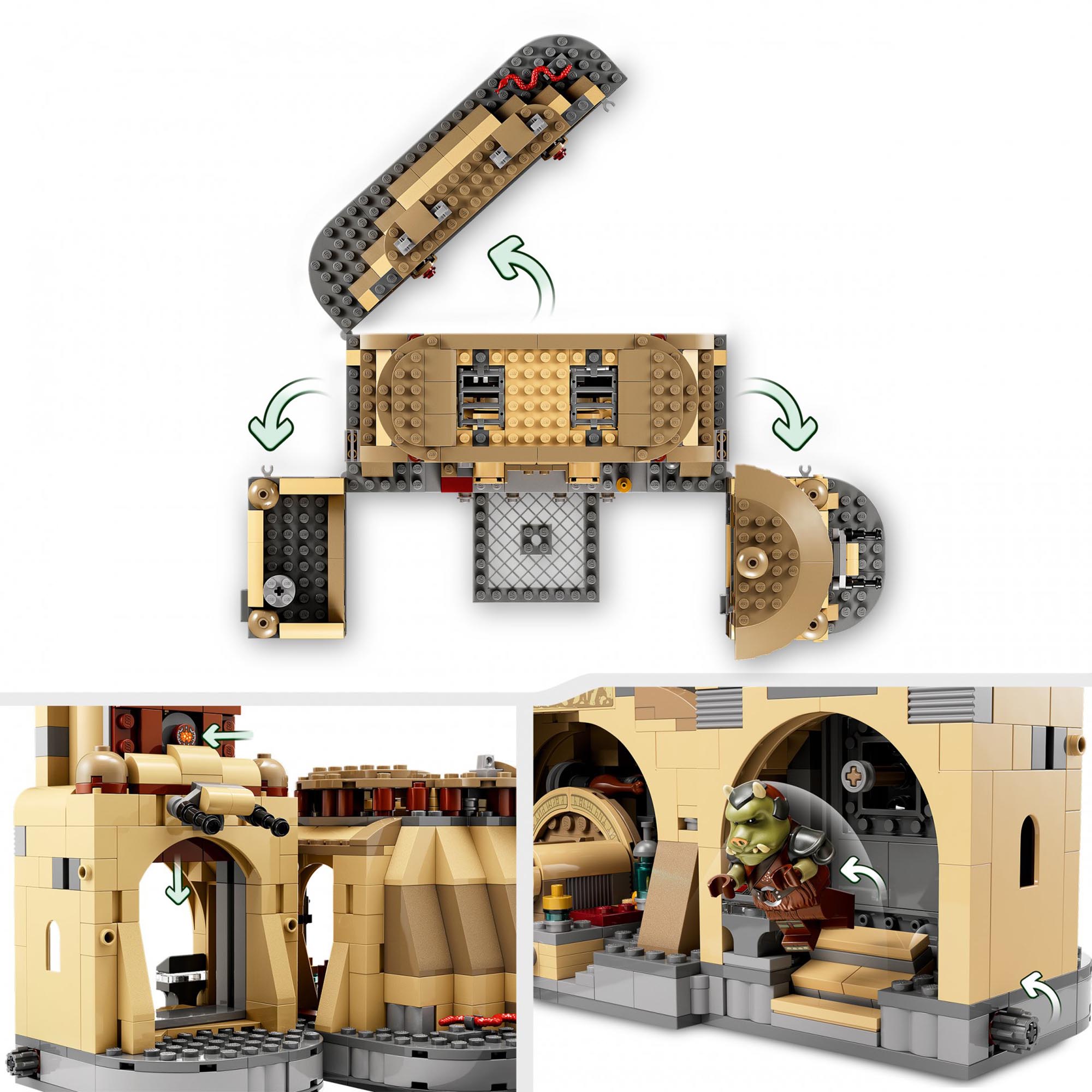LEGO 75326 Star Wars La Sala del Trono di Boba Fett, Palazzo di Jabba con 7 Mini 75326, , large