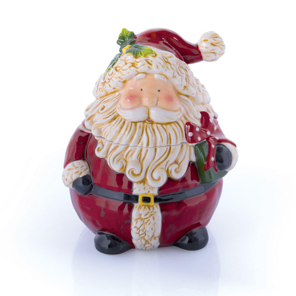 Biscottiera Babbo Natale piccolo, , large