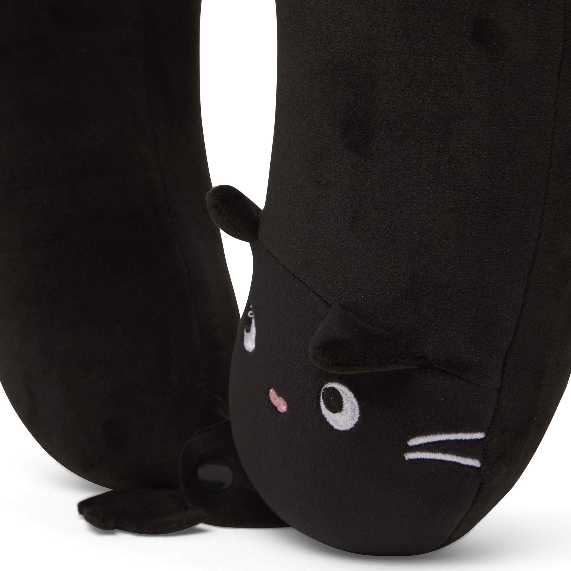 Cuscino da viaggio con maschera per dormire - Gatto nero, , large