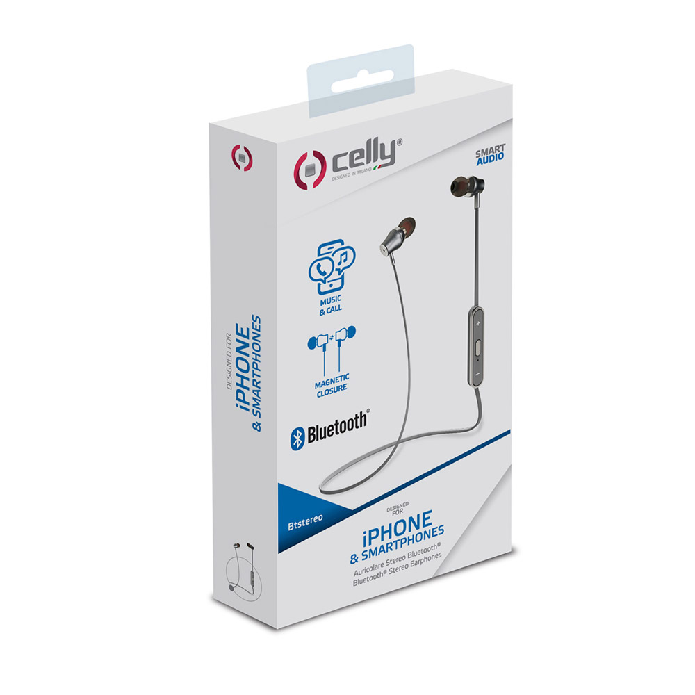 Auricolari Bluetooth stereo Celly colore silver, , large