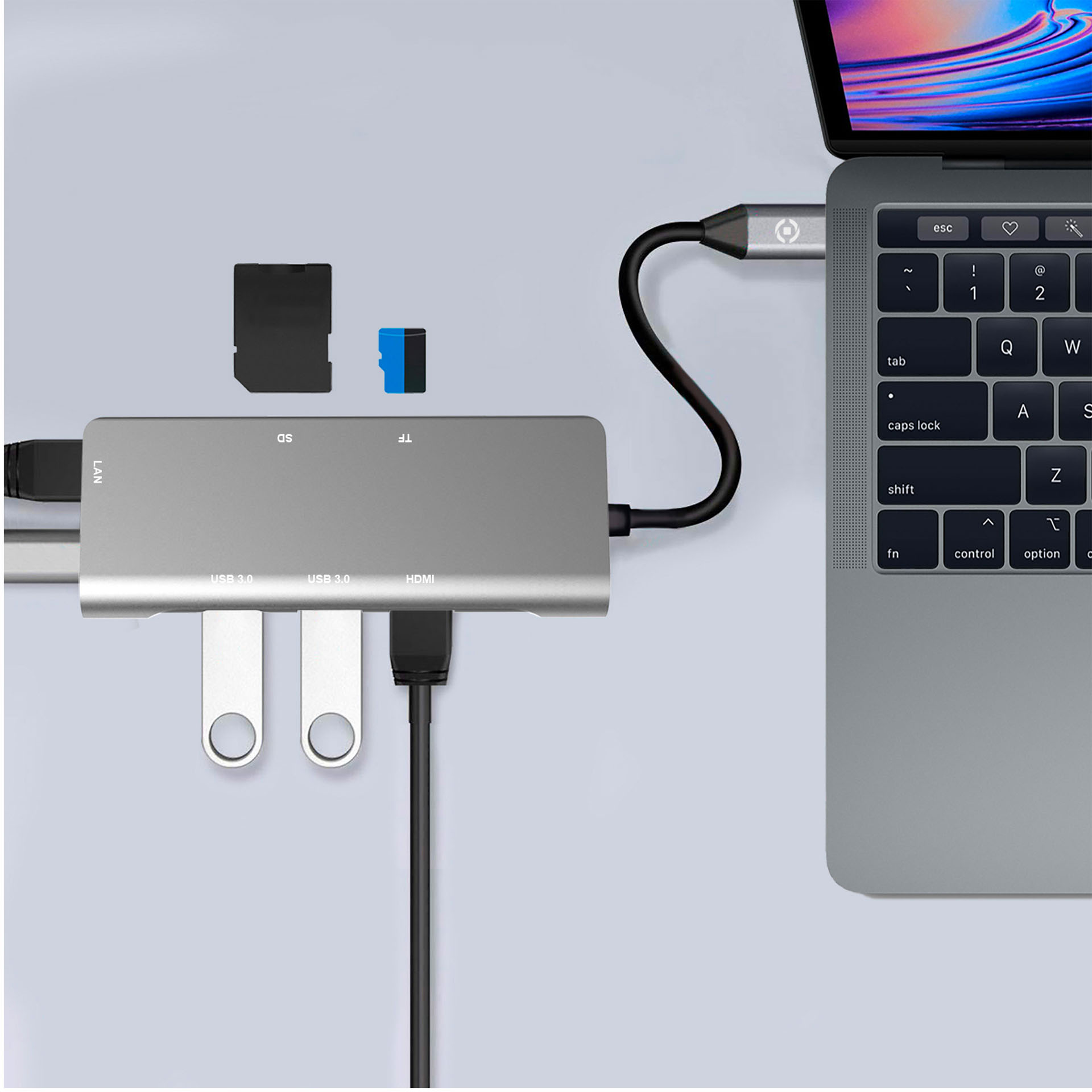 Adattatore Usb-c Multiporta, , large