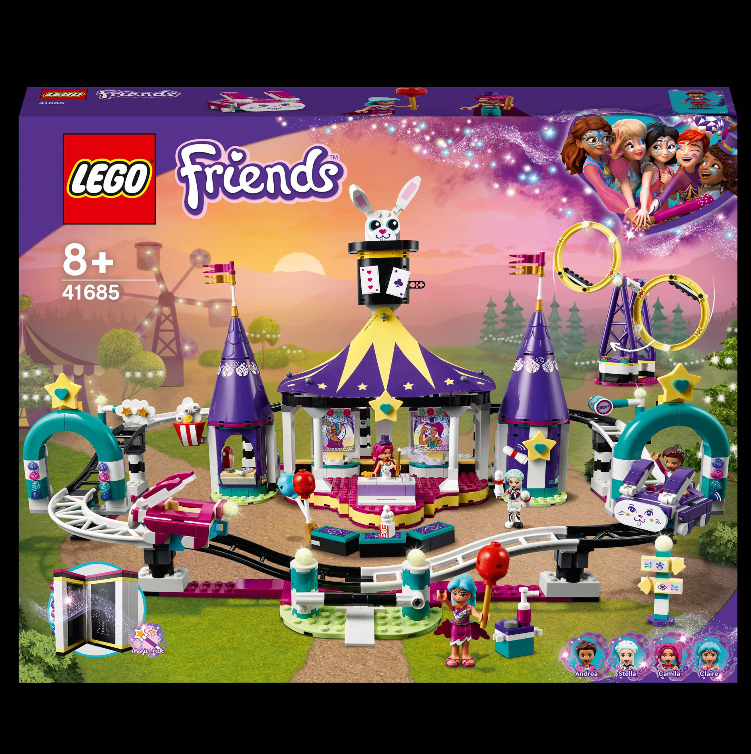 LEGO Friends Le Montagne Russe del Luna Park Magico, Set di Costruzioni per Bamb 41685, , large