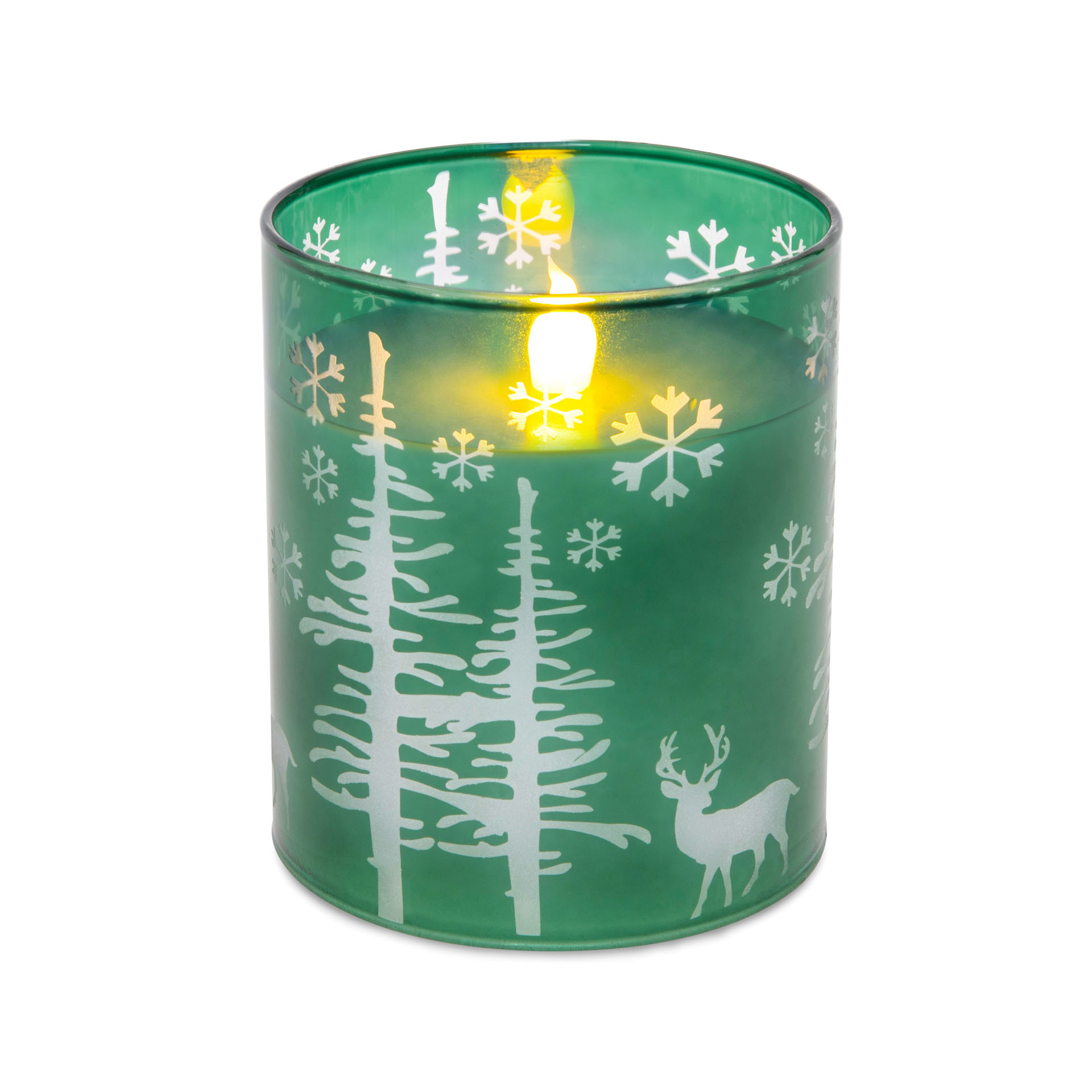Candela Natalizia A Batterie 10 Cm, , large