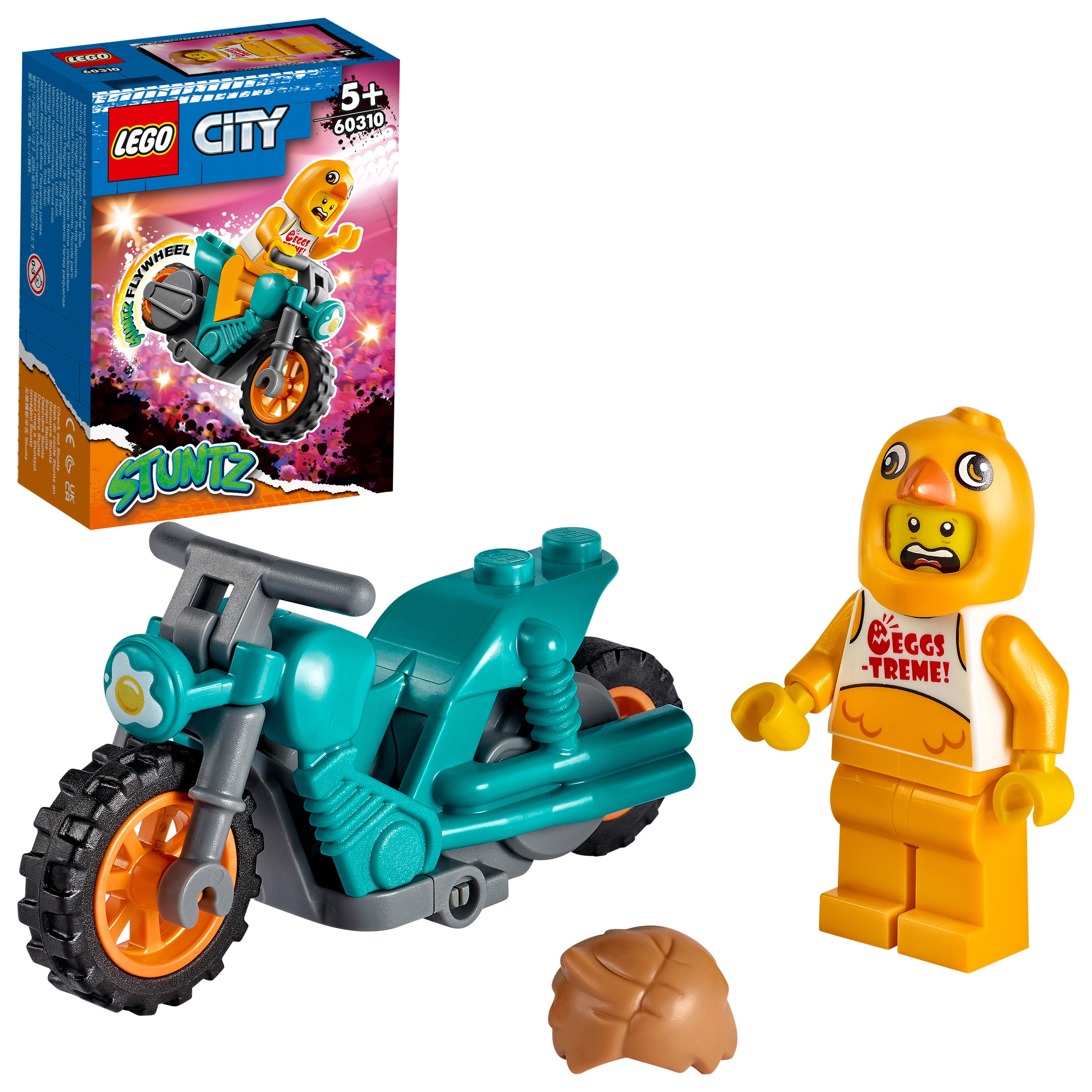 LEGO City Stuntz Stunt Bike della Gallina, Moto Giocattolo con Funzione 60310, , large