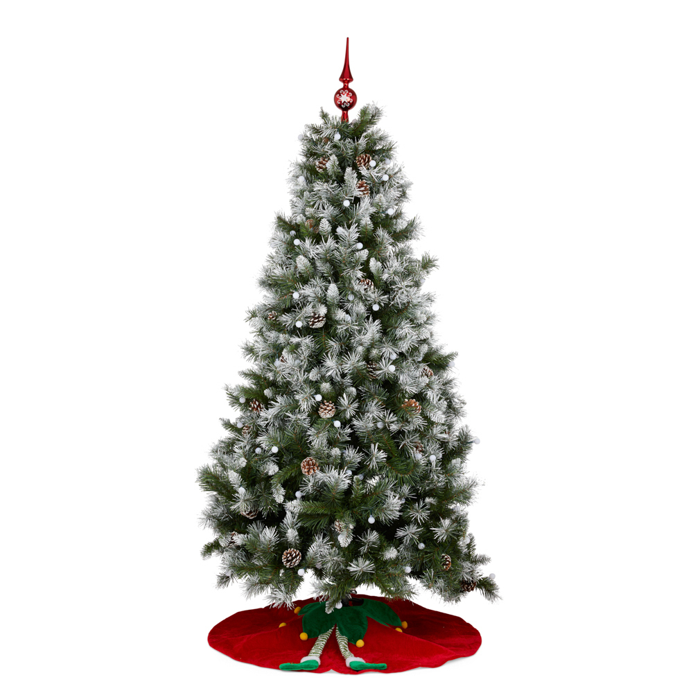 Puntale per albero di Natale - Colore rosso/bianco, , large