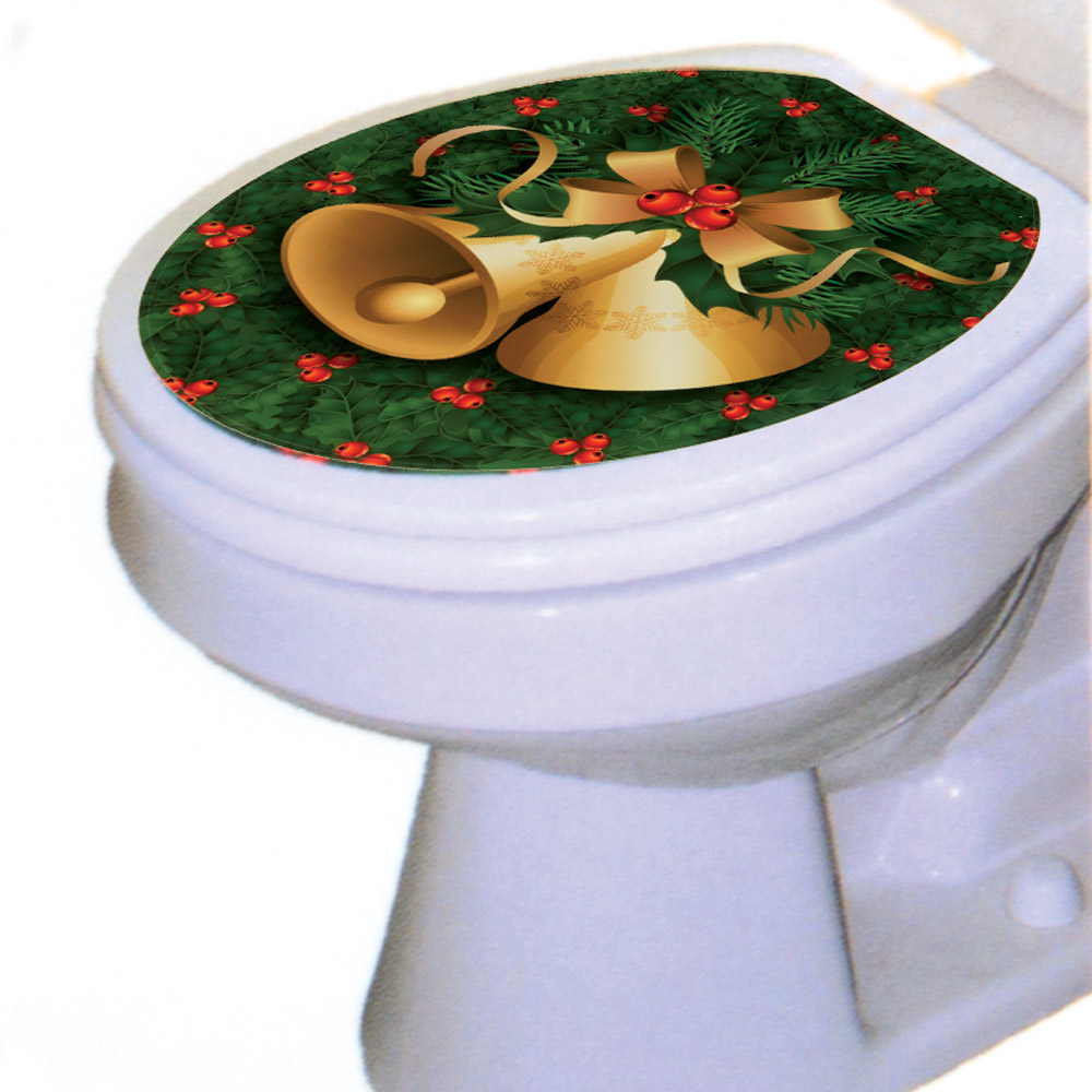Adesivo Natalizio per WC, , large
