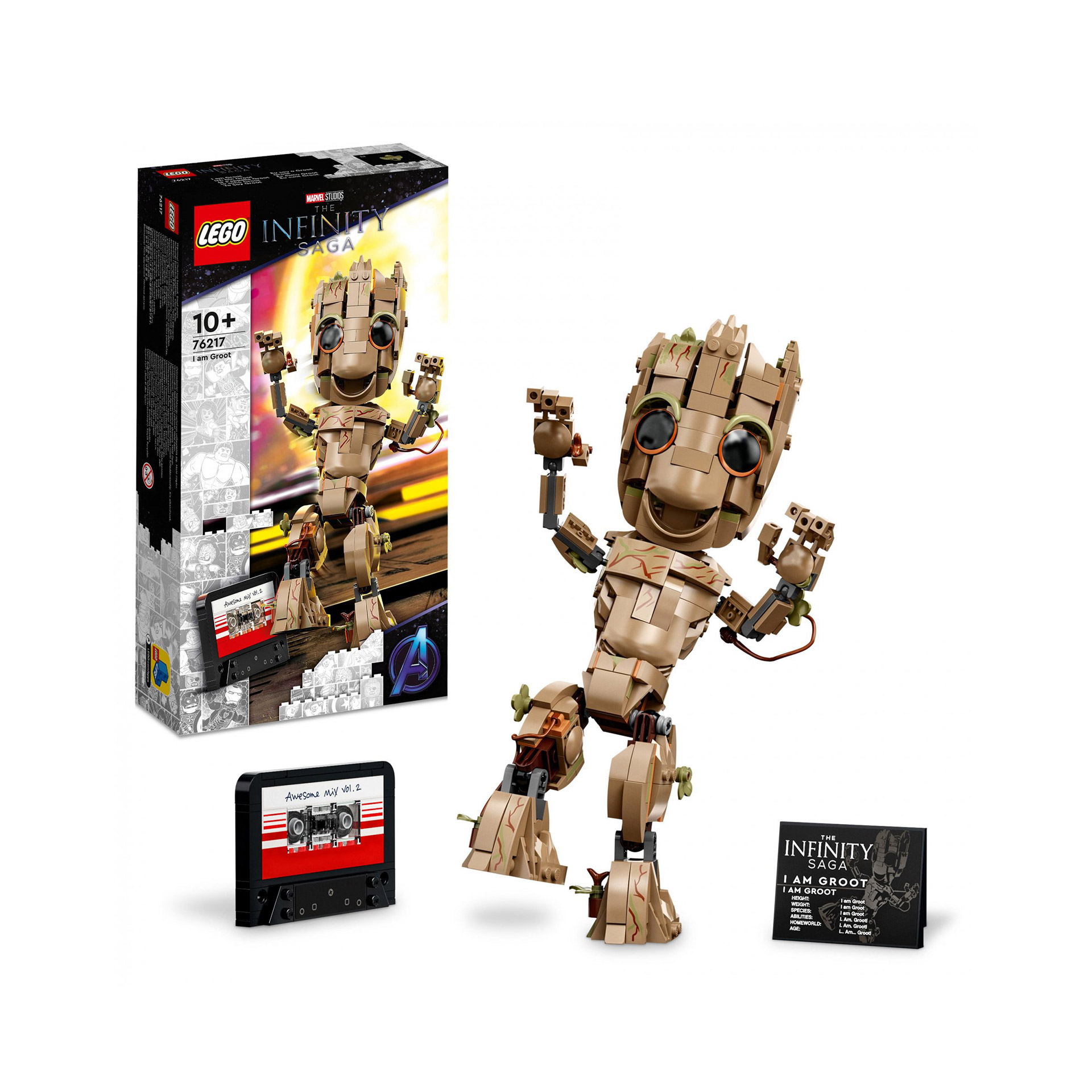 LEGO Marvel Io Sono Groot, Set Costruzioni con Modellino Marvel dei Guardiani de 76217, , large