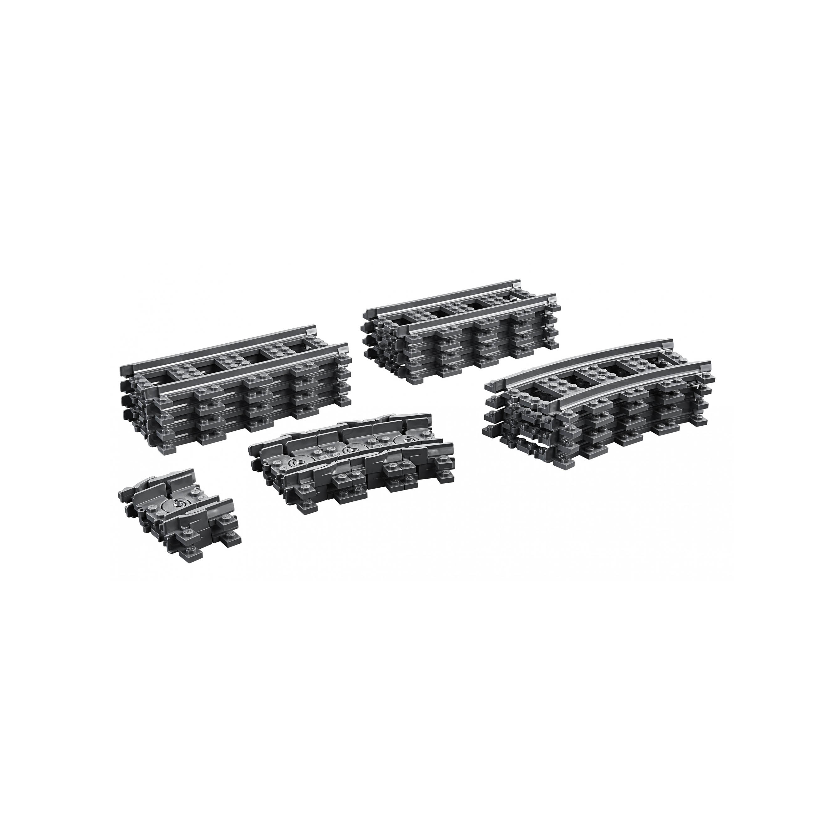 LEGO City Trains Binari, 20 Pezzi Set Accessori di Espansione, 60205 60205, , large