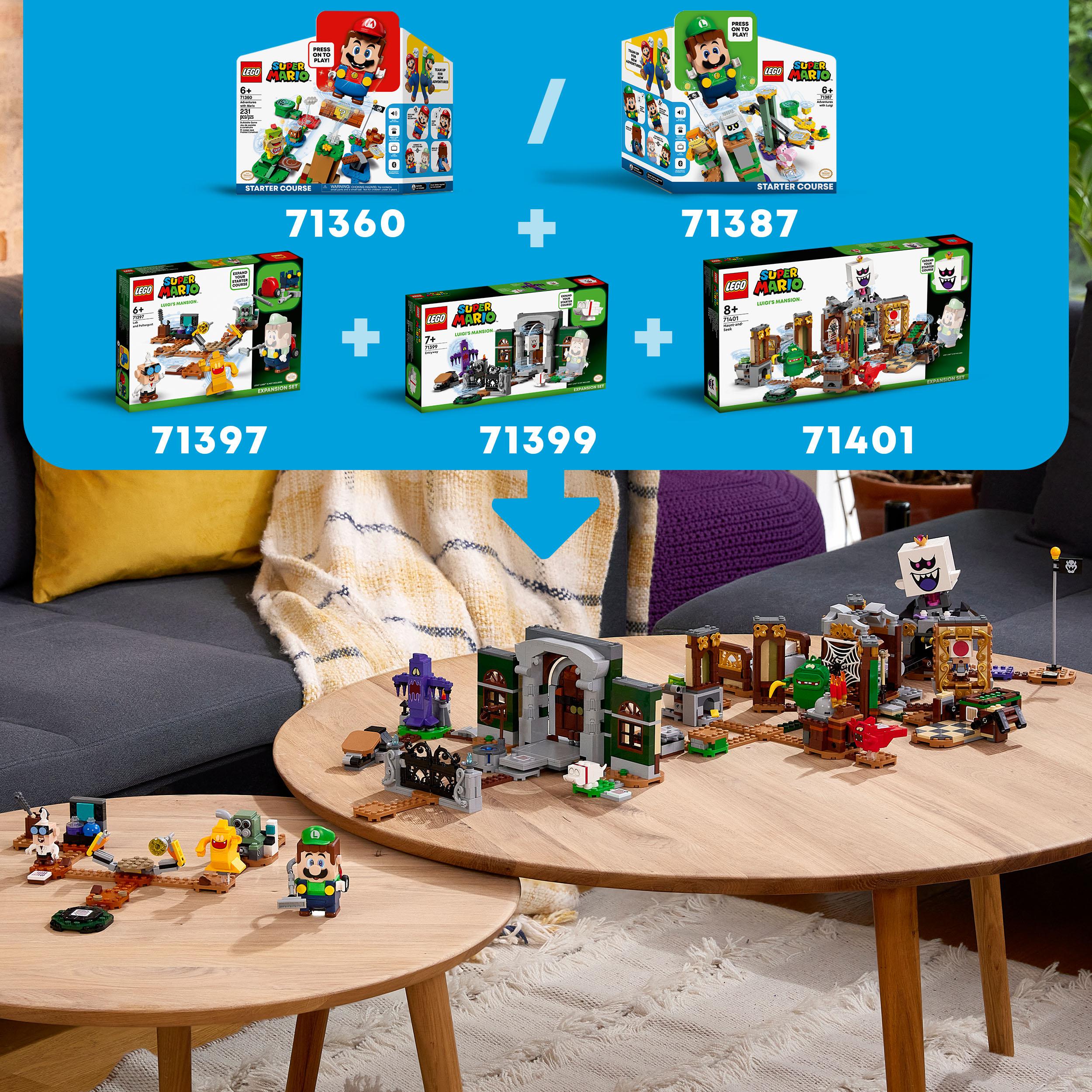 LEGO Super Mario Caccia ai Fantasmi di Luigi's Mansion - Pack di Espansione, Se 71401, , large