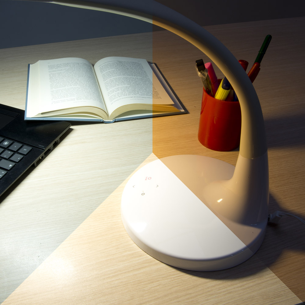 Lampada da tavolo 51 LED con funzione touch, , large
