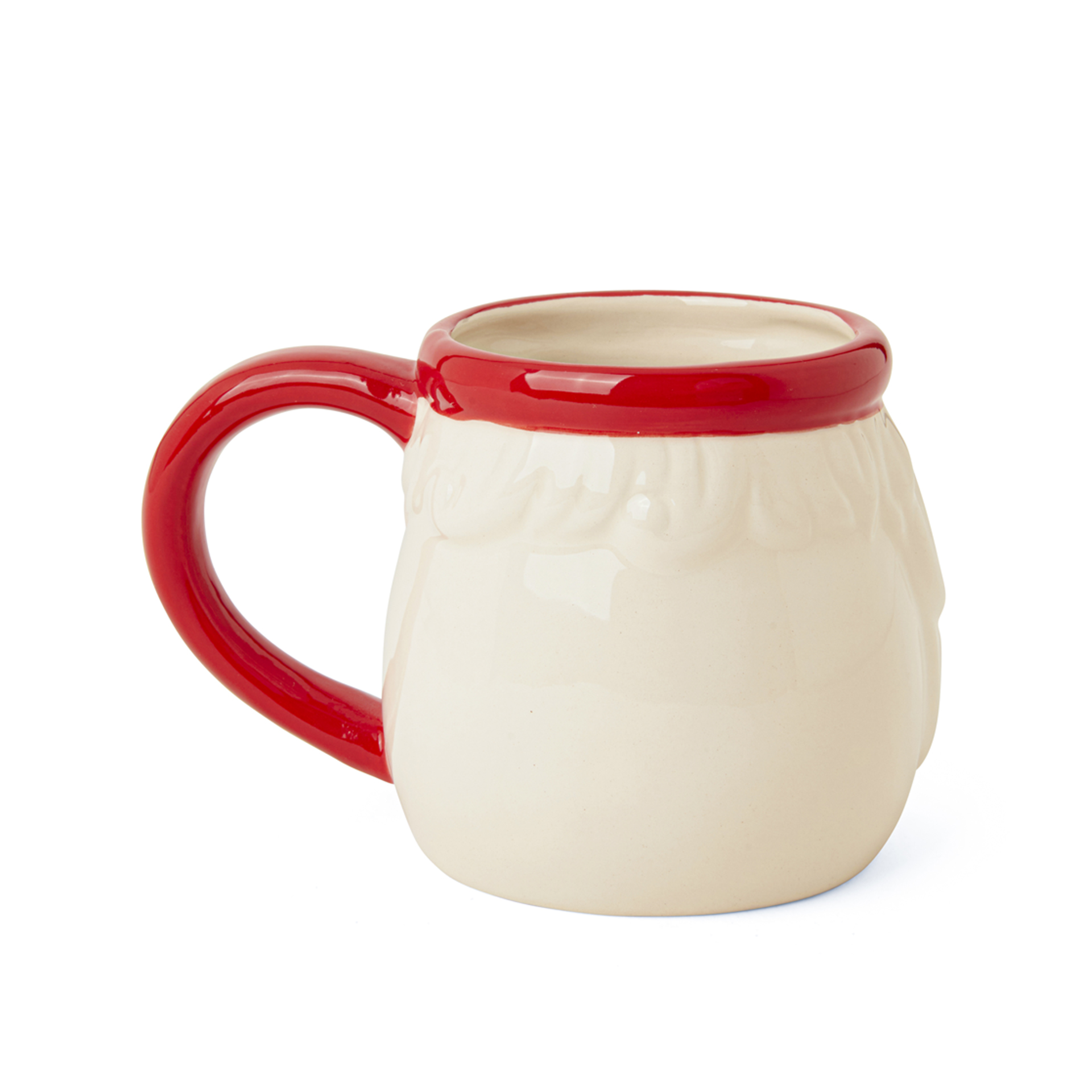 Tazza Natalizia In Ceramica - Volto Babbo Natale, , large