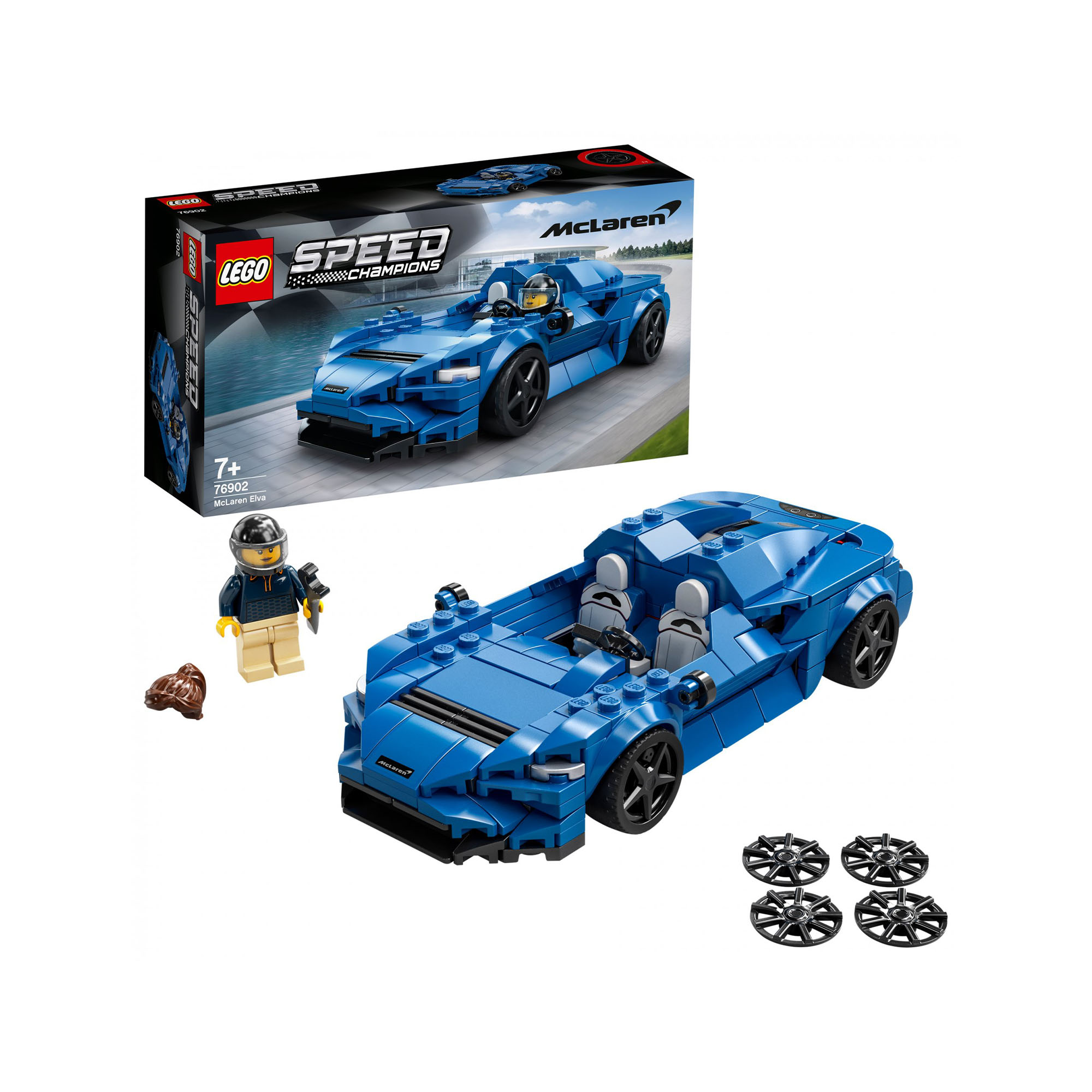 LEGO Speed Champions McLaren Elva, Macchina Giocattolo per Bambini di 7 Anni, Au 76902, , large
