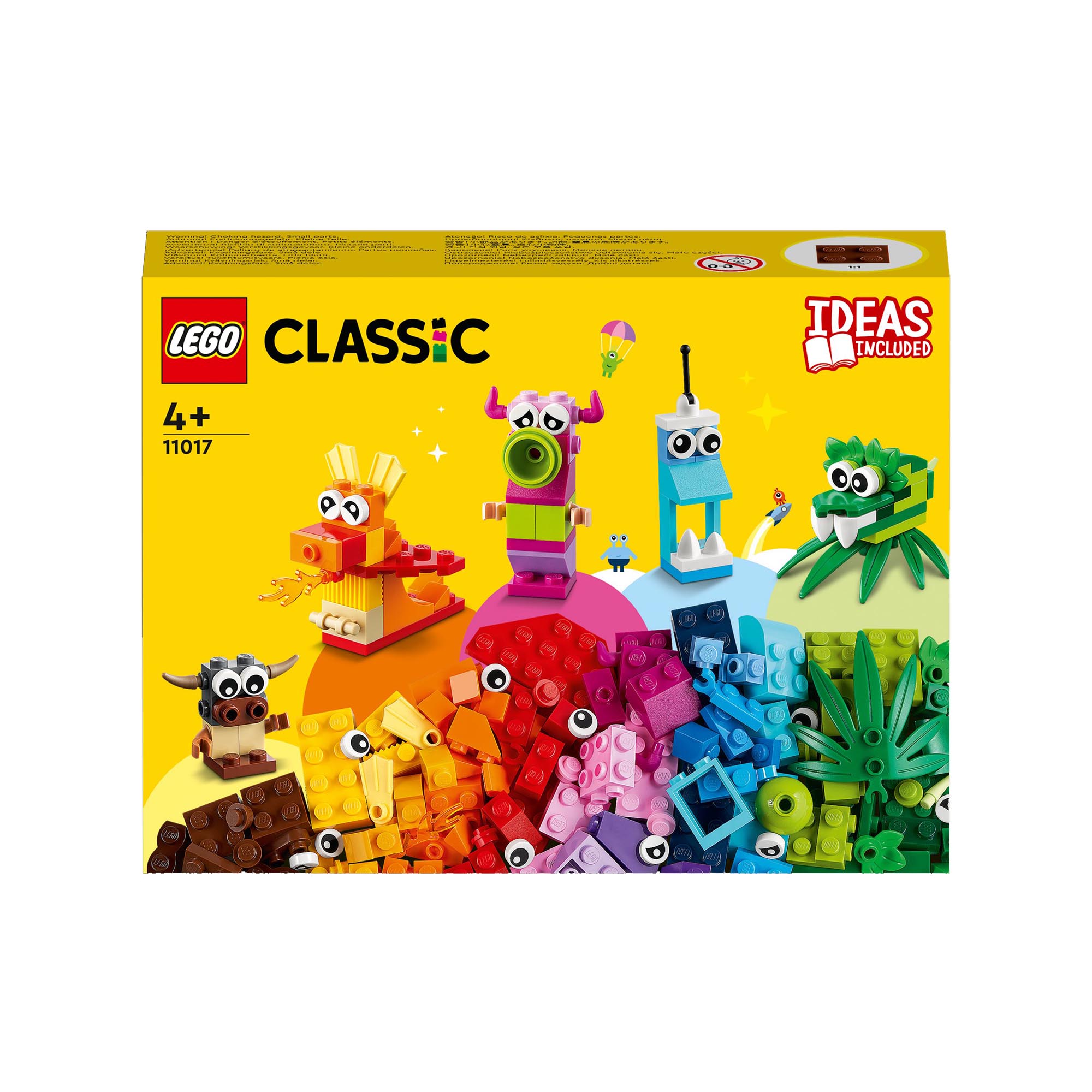 LEGO Classic Mostri Creativi, Giochi Educativi per Bambini dai 4 Anni in su, Gio 11017, , large