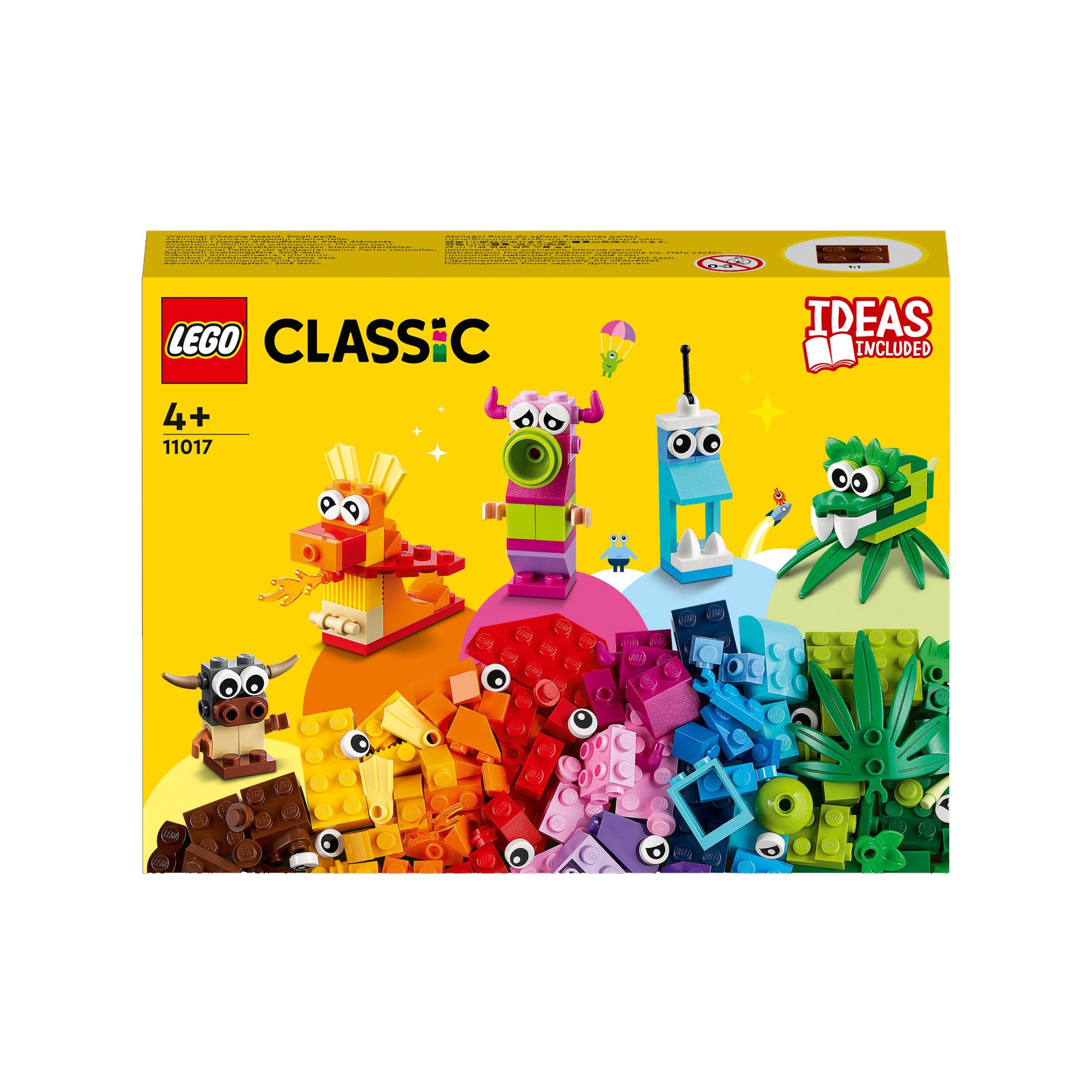 LEGO 11017 Classic Mostri Creativi, Giochi Educativi per Bambini dai 4 Anni in s 11017, , large