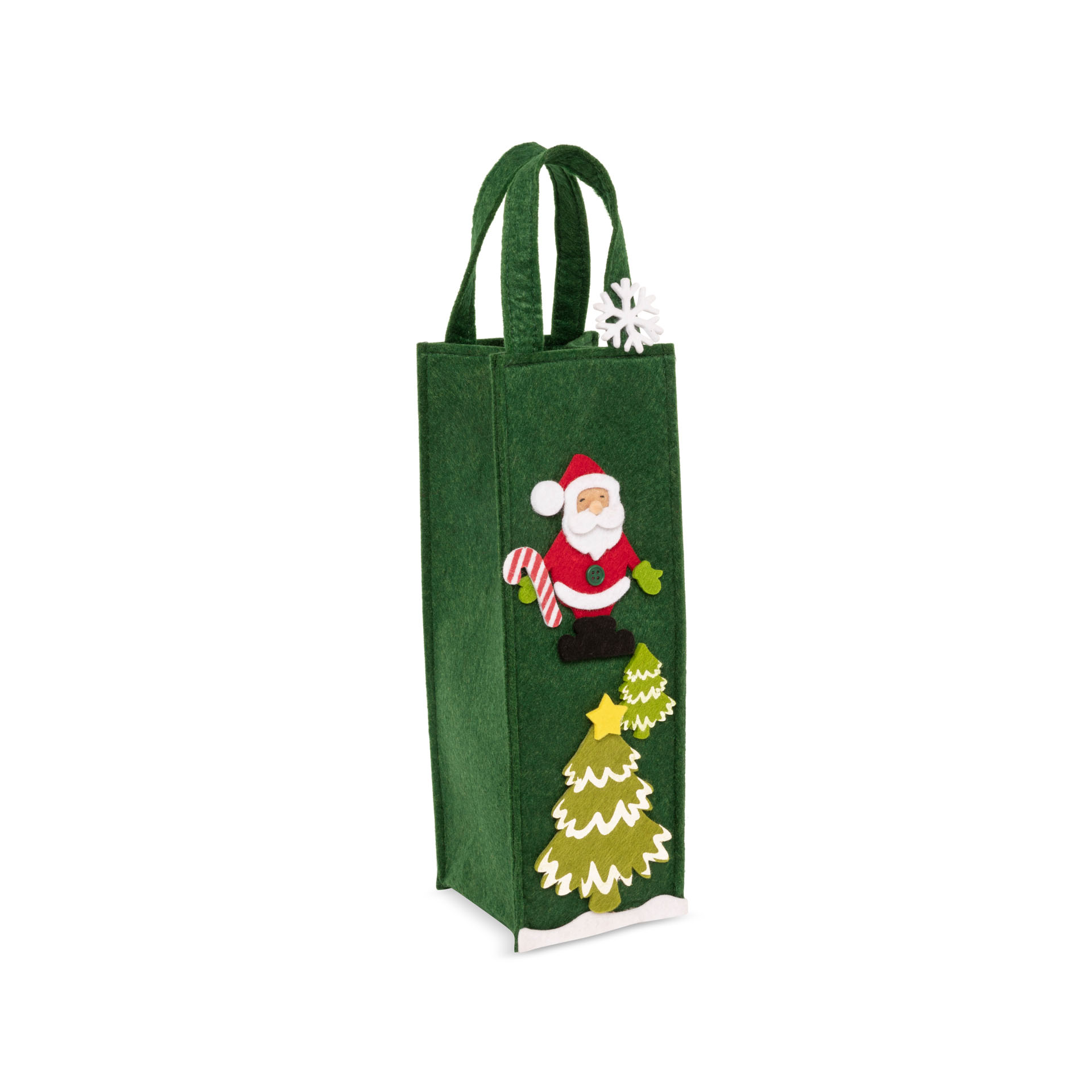 Borsa porta bottiglia natalizia, , large