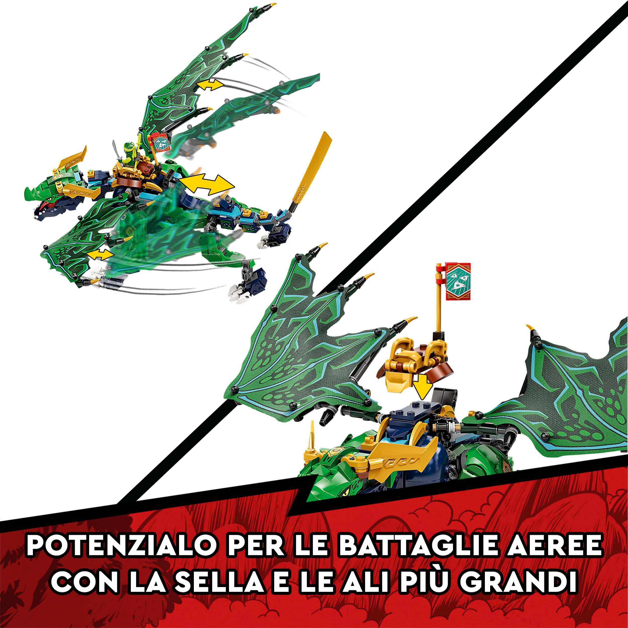 LEGO NINJAGO Dragone Leggendario di Lloyd, Giocattoli per Bambini di 8 Anni, Gue 71766, , large