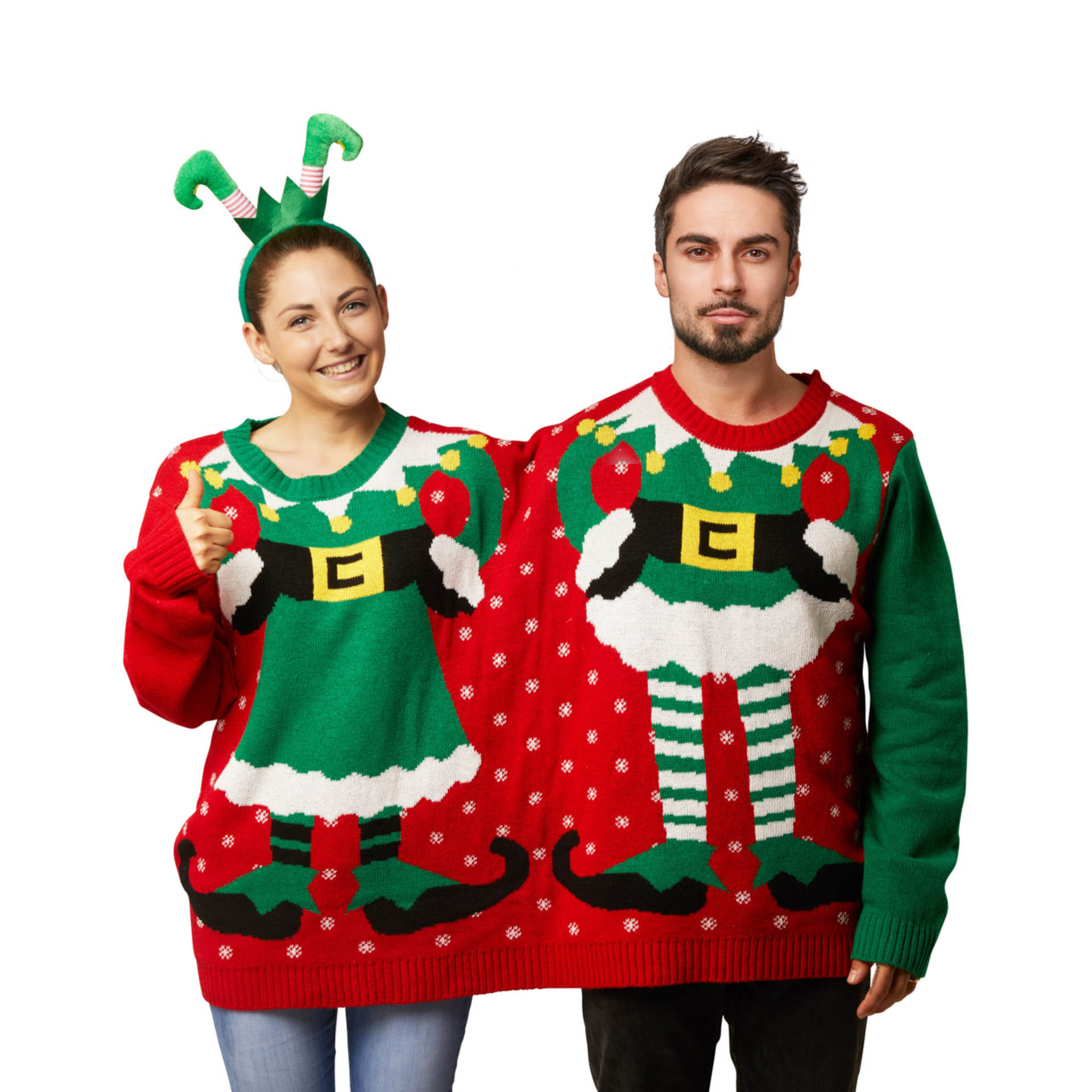 Maglione natalizio per due, , large