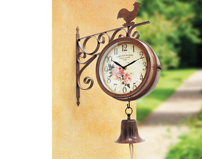 Orologio da parete stile &quot;Stazione&quot; anticato, , large