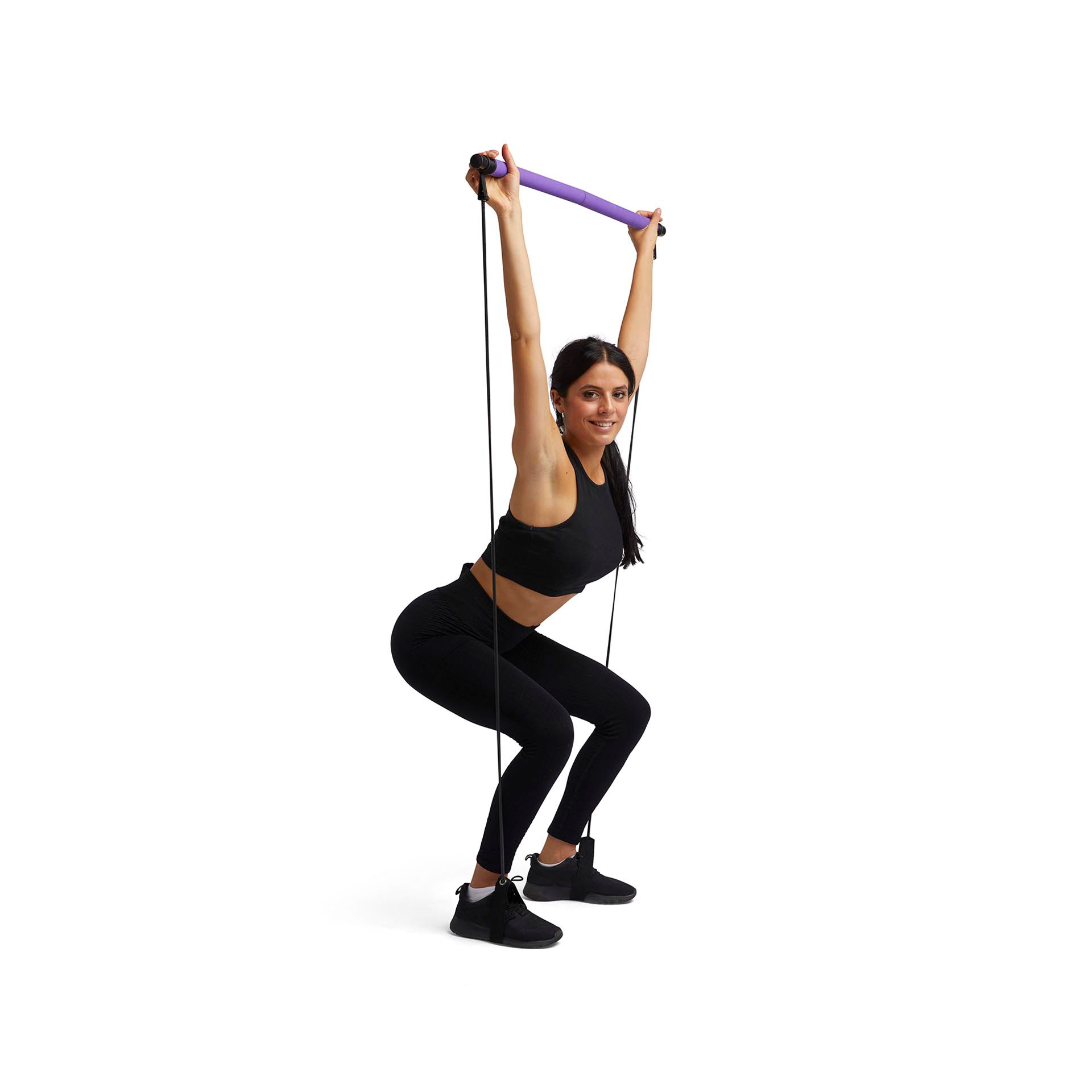Barra fitness con elastici Resistance Trainer, , large
