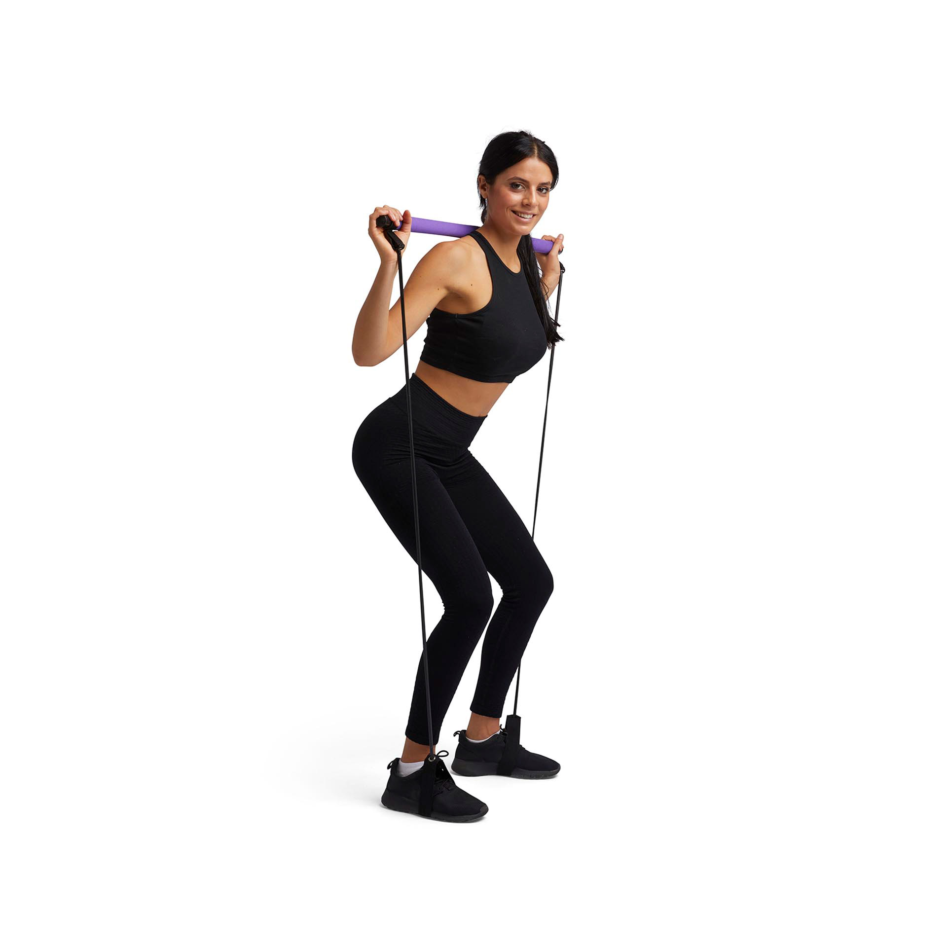 Barra fitness con elastici Resistance Trainer, , large