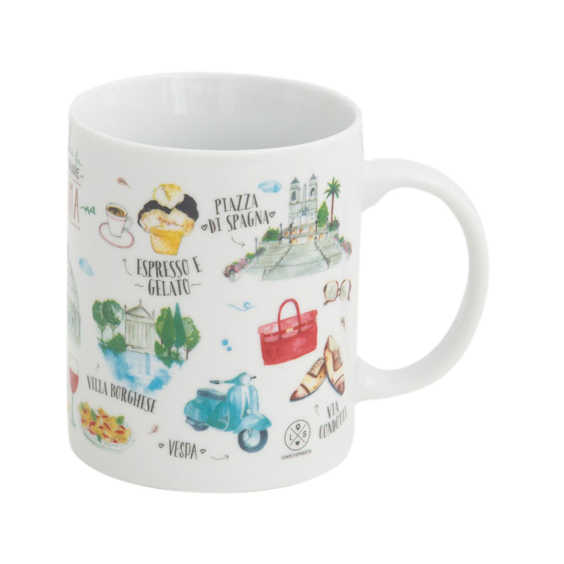 Tazza Lovely Streets - Ciò che mi fa innamorare di Roma - Mr. Wonderful, , large