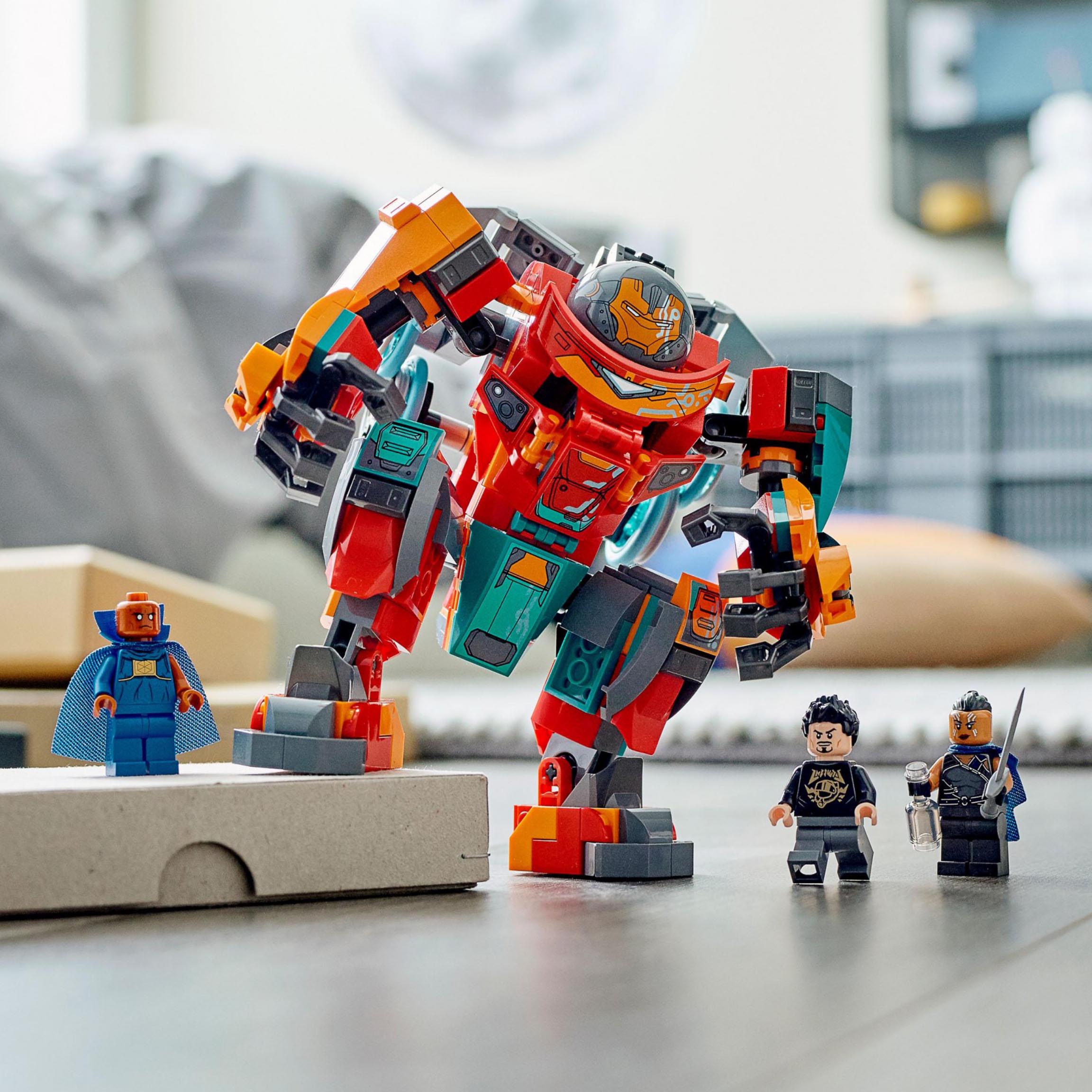 LEGO Marvel Iron Man Sakaariano di Tony Stark, da Action Figure ad Autovettura, 76194, , large