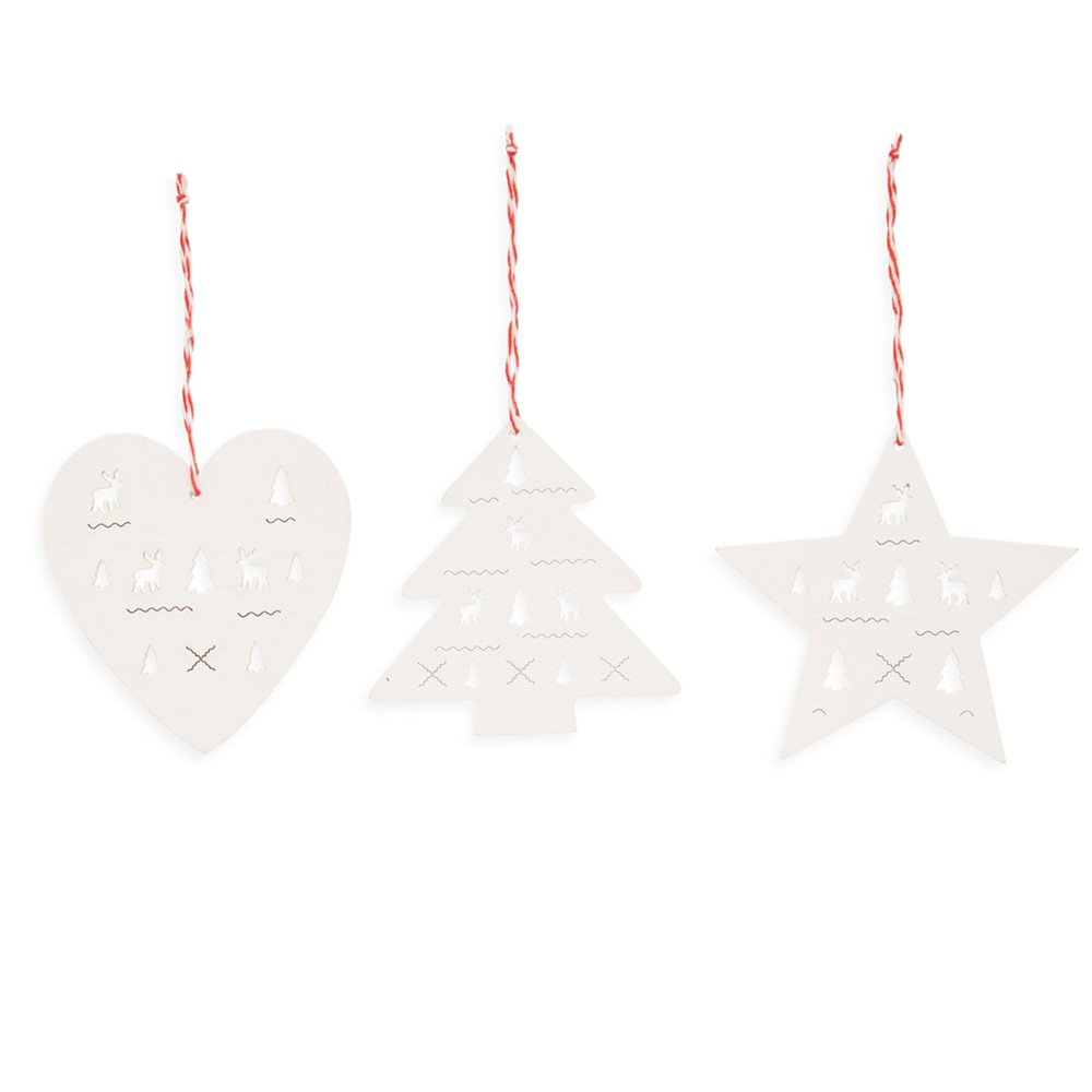 Decorazioni in legno Set di 3 pz, , large