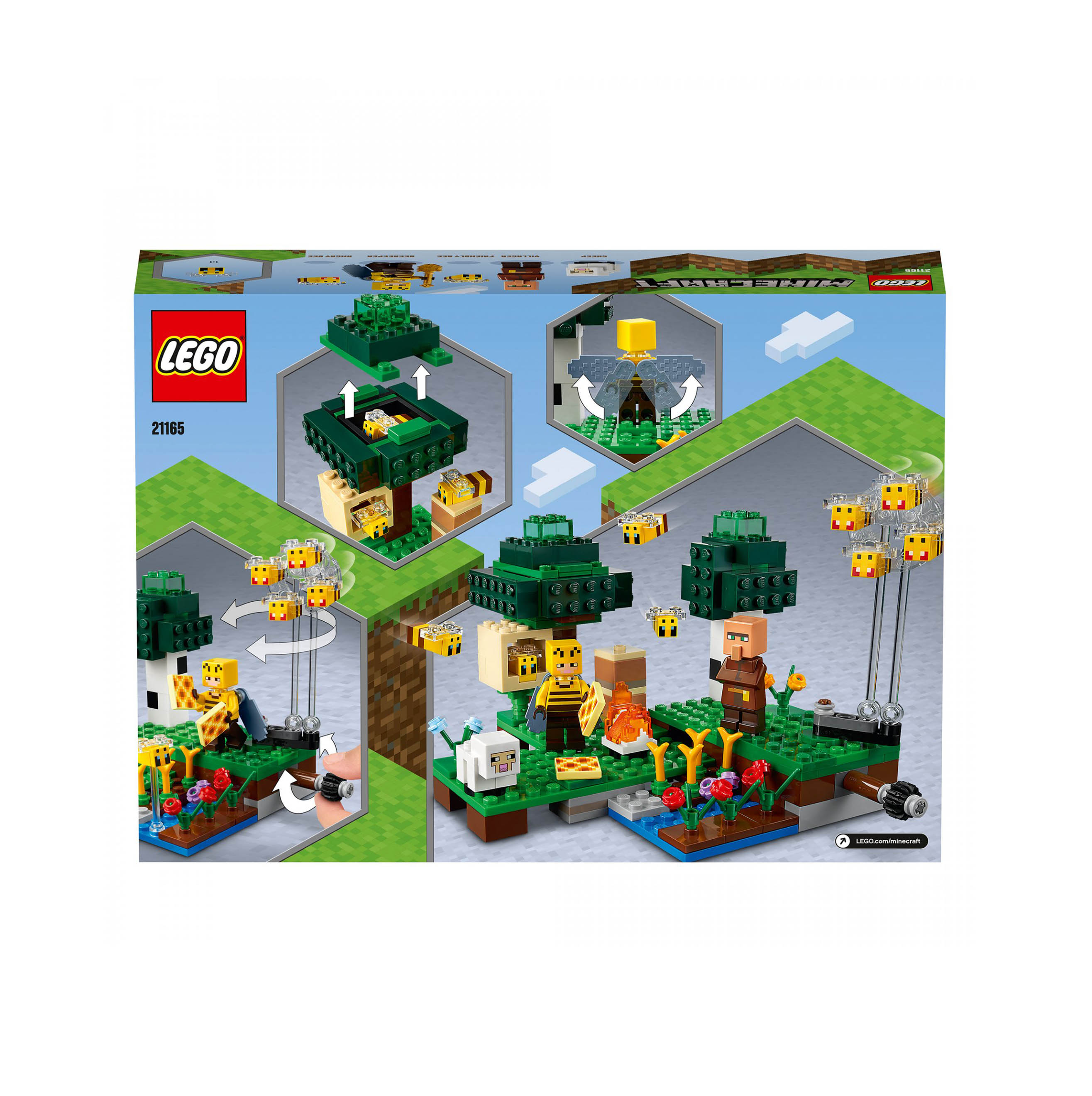 LEGO Minecraft La Fattoria delle Api, Set da Costruzione con Apicoltore e Pecora 21165, , large