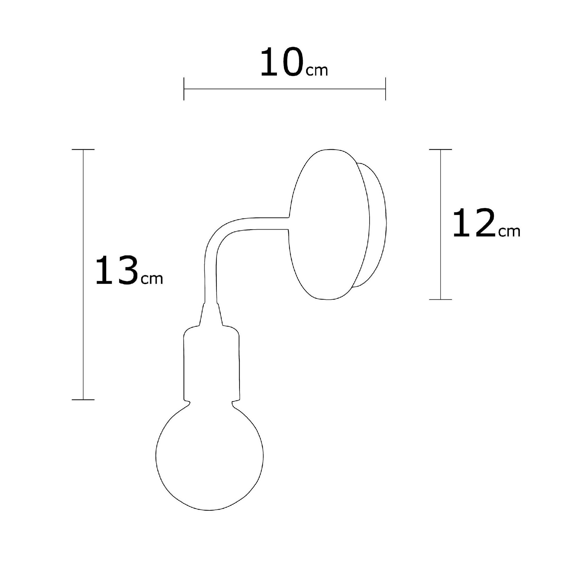 HOMEMANIA Lampada a Parete Simple Drop, bianca, , large