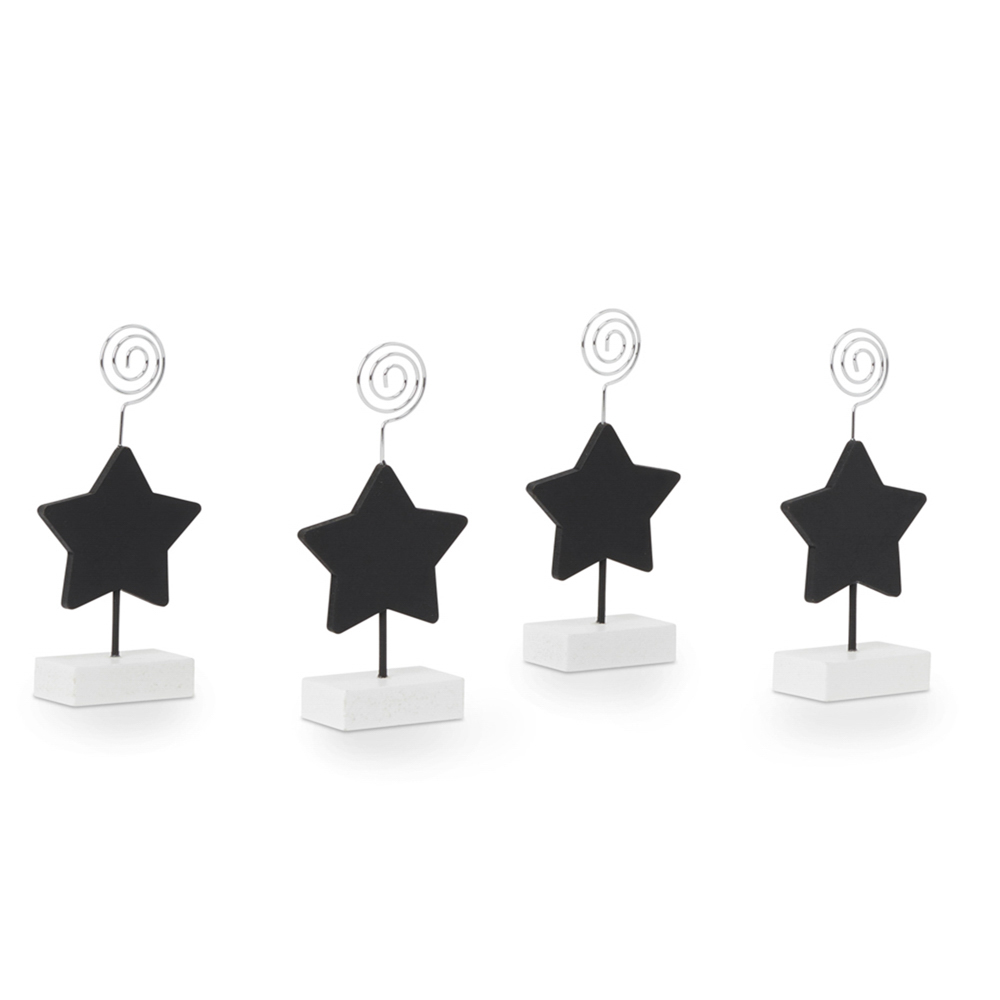 Set 4 segnaposto con lavagna, , large