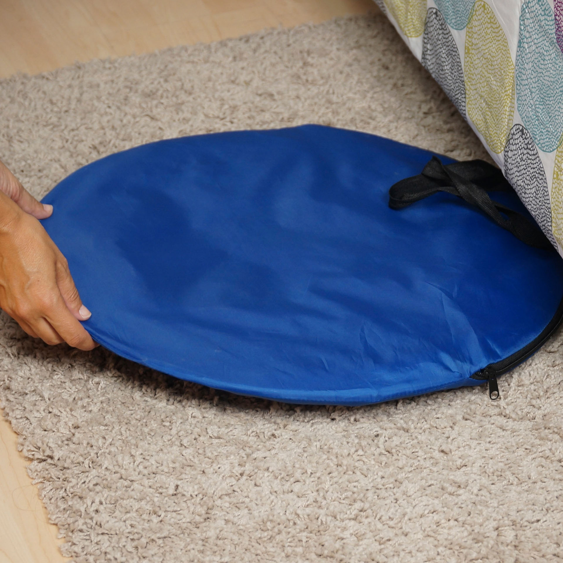 Tenda pop up da letto blu, , large