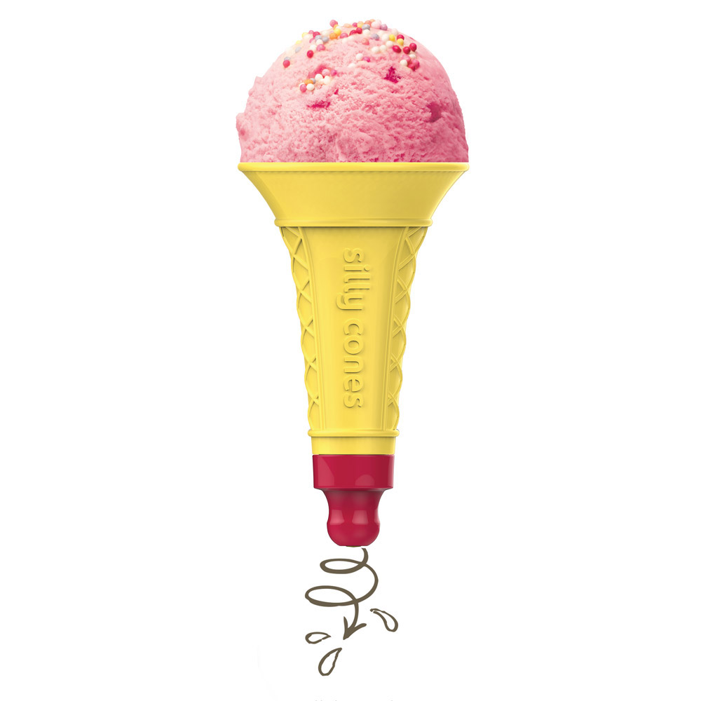 Cono gelato in silicone riutilizzabile set da 2, , large