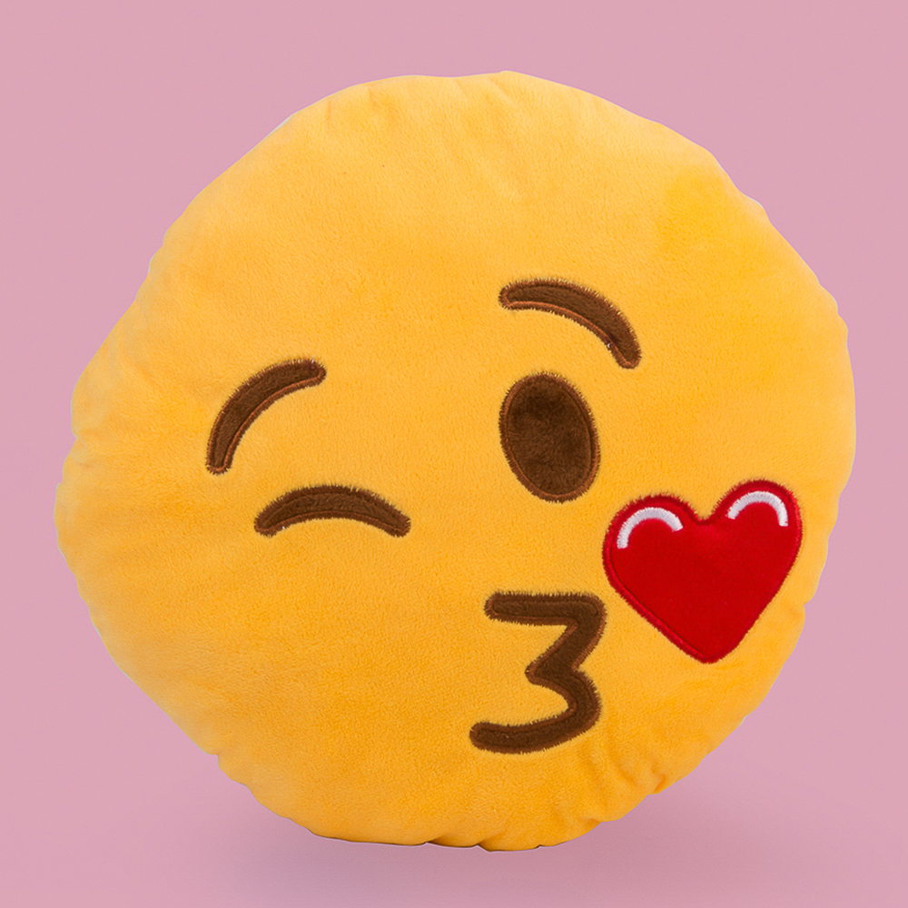 Cuscino emoticon bacio, , large