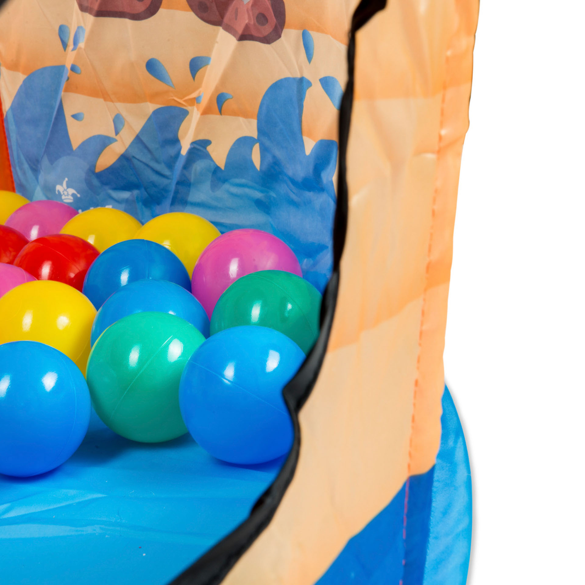 Box gioco pop up per bambini con 70 palline incluse, , large