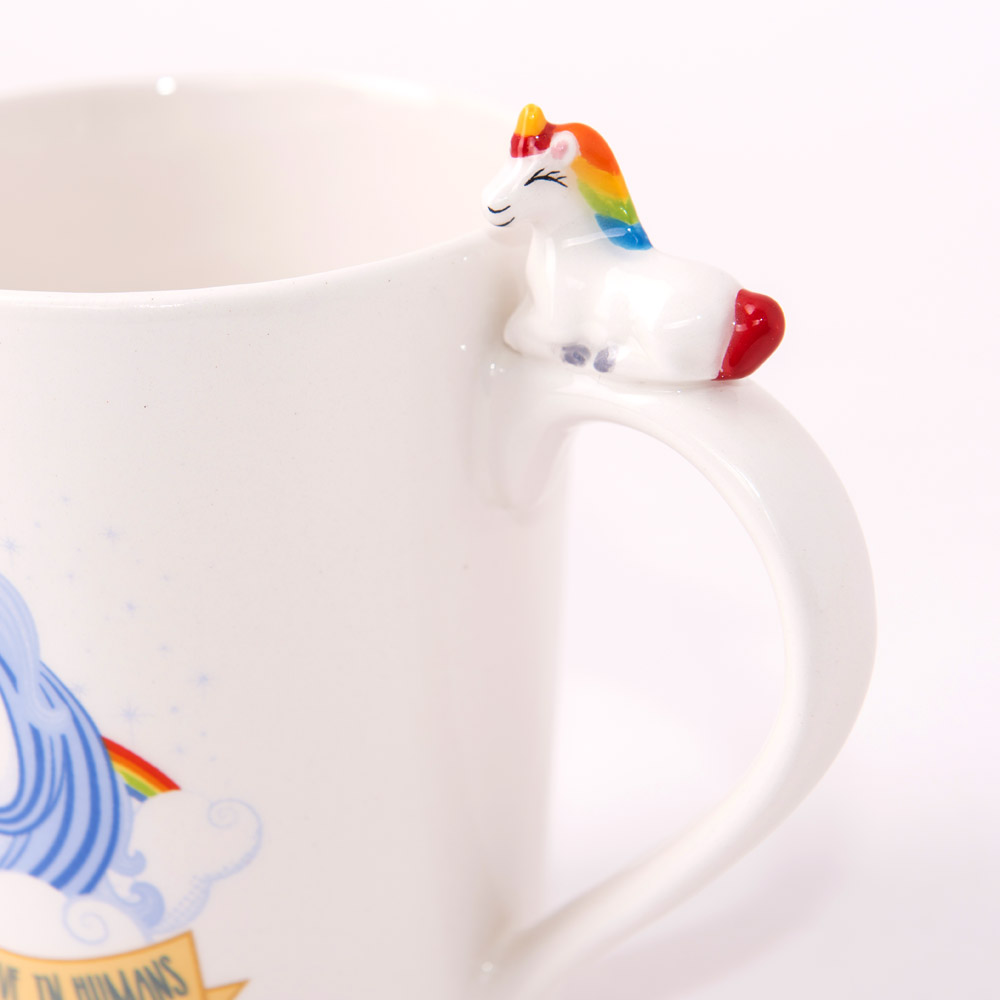 Tazza di unicorno Tazza da caffè in ceramica carina con delizioso cucchiaio di unicorno Morning Cup Novità Caffè Tè latte Tazza Di Natale Regalo per ragazze Amanti di unicorno magico 380ml 