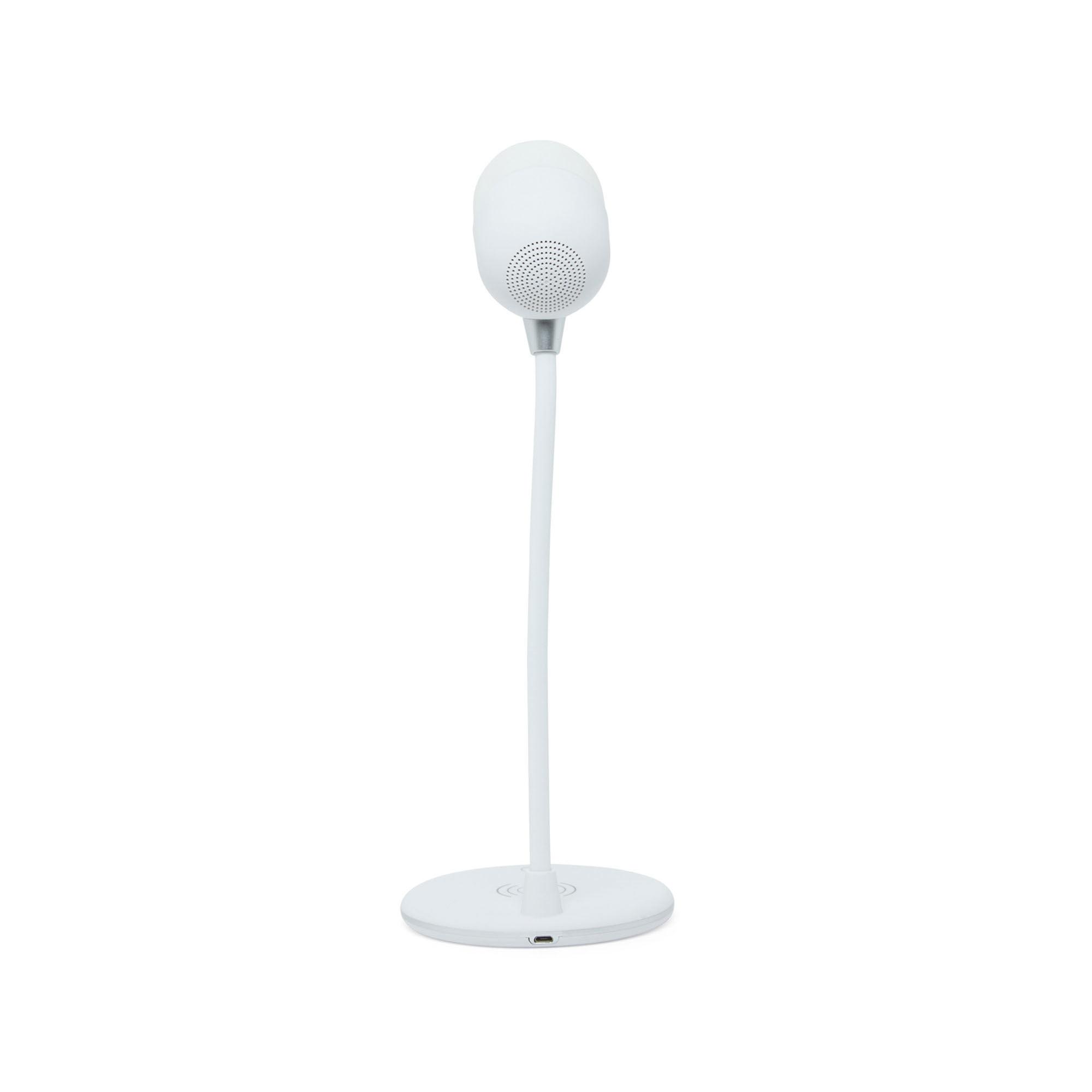 Lampada da tavolo con speaker e caricabatterie wireless, , large