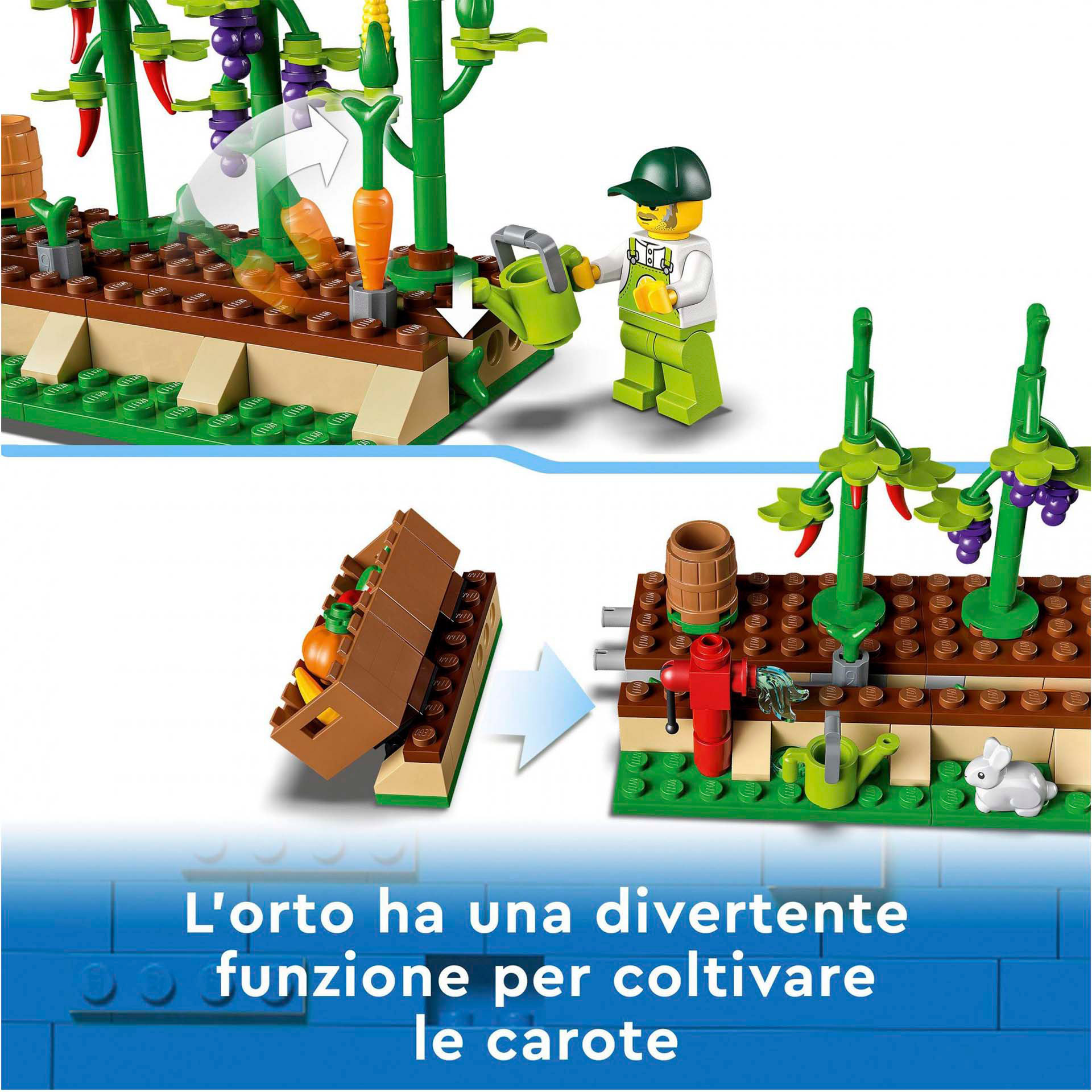 LEGO City Il Furgone del Fruttivendolo, Set con Camion Giocattolo, Fattoria Mobi 60345, , large