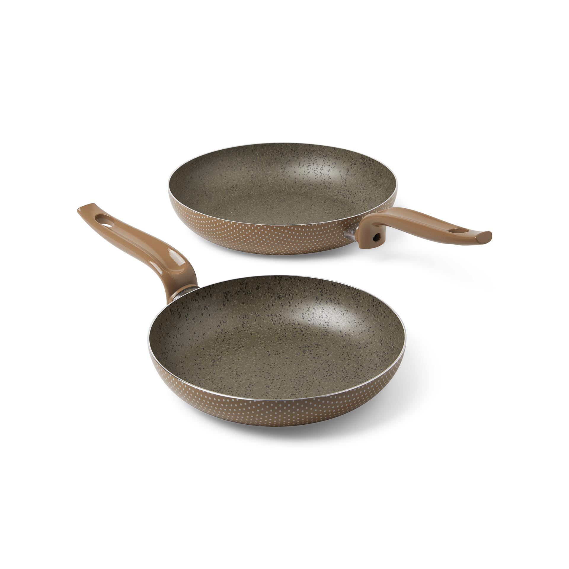 Set 2 padelle 24|28 cm, tortora, large