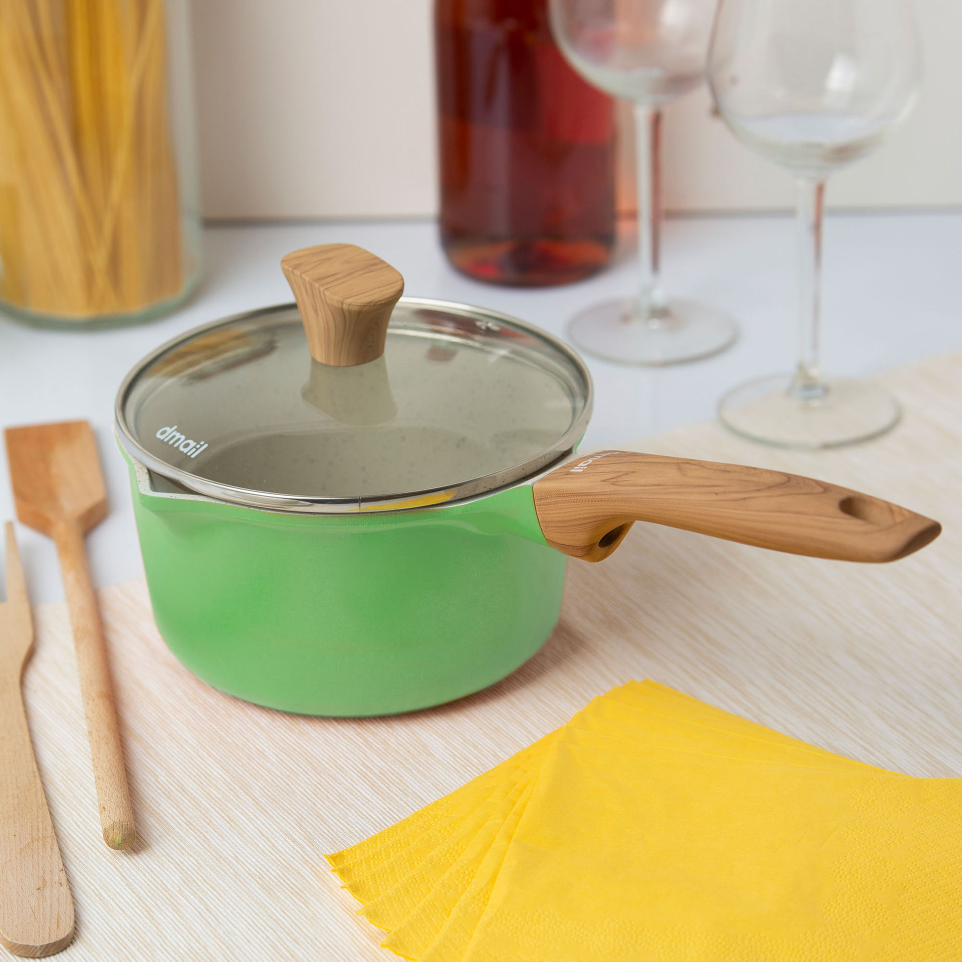 Casseruola con coperchio Ø 16 cm, , large